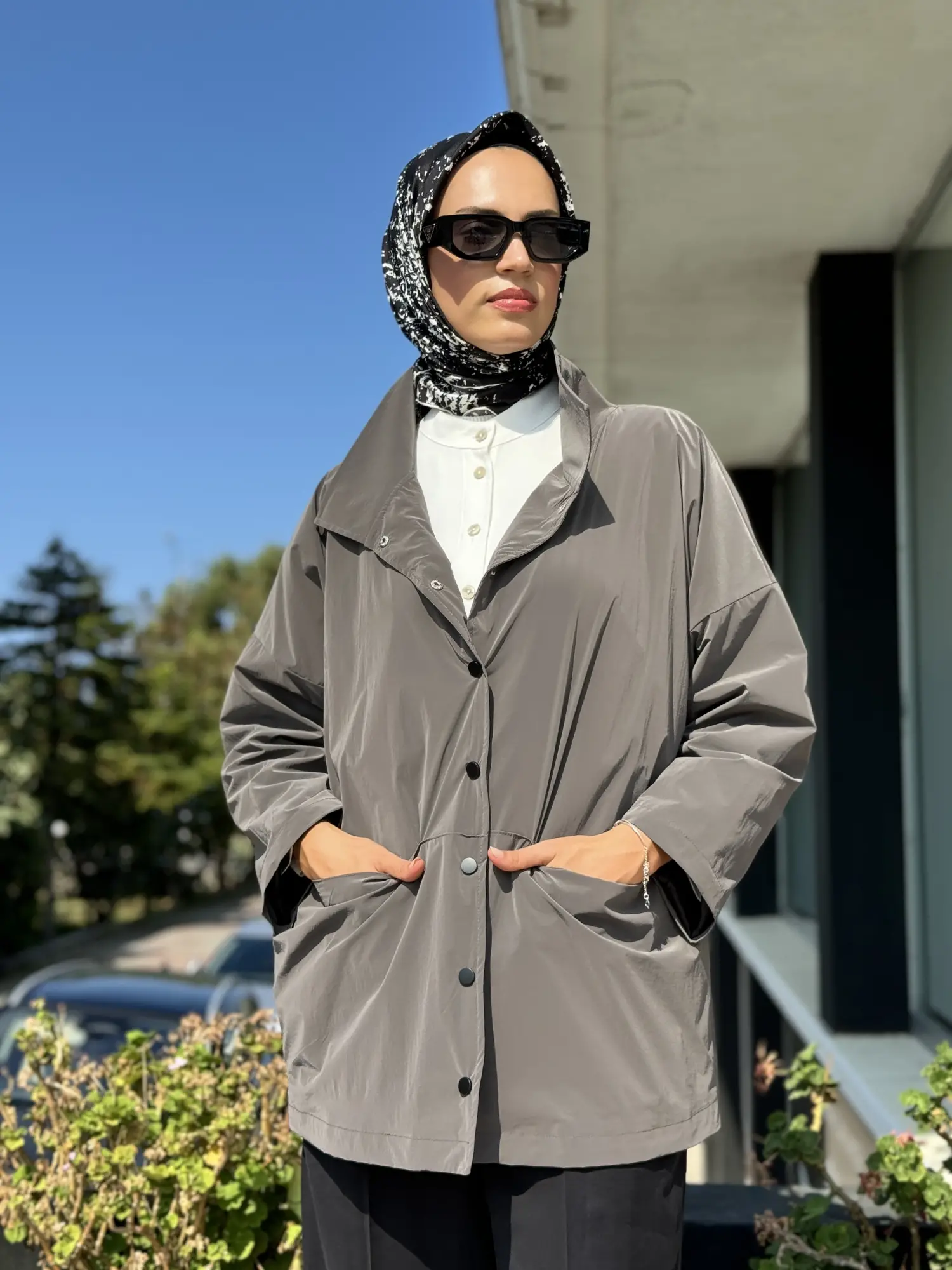 Almarwah Paraşüt Kumaş Ceket/Kap 505308