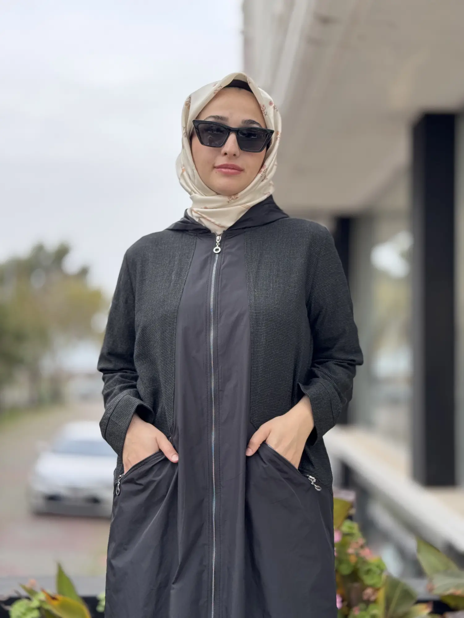 Almarwah Paraşüt Kumaş ve Fermuar Detaylı Kap 405003