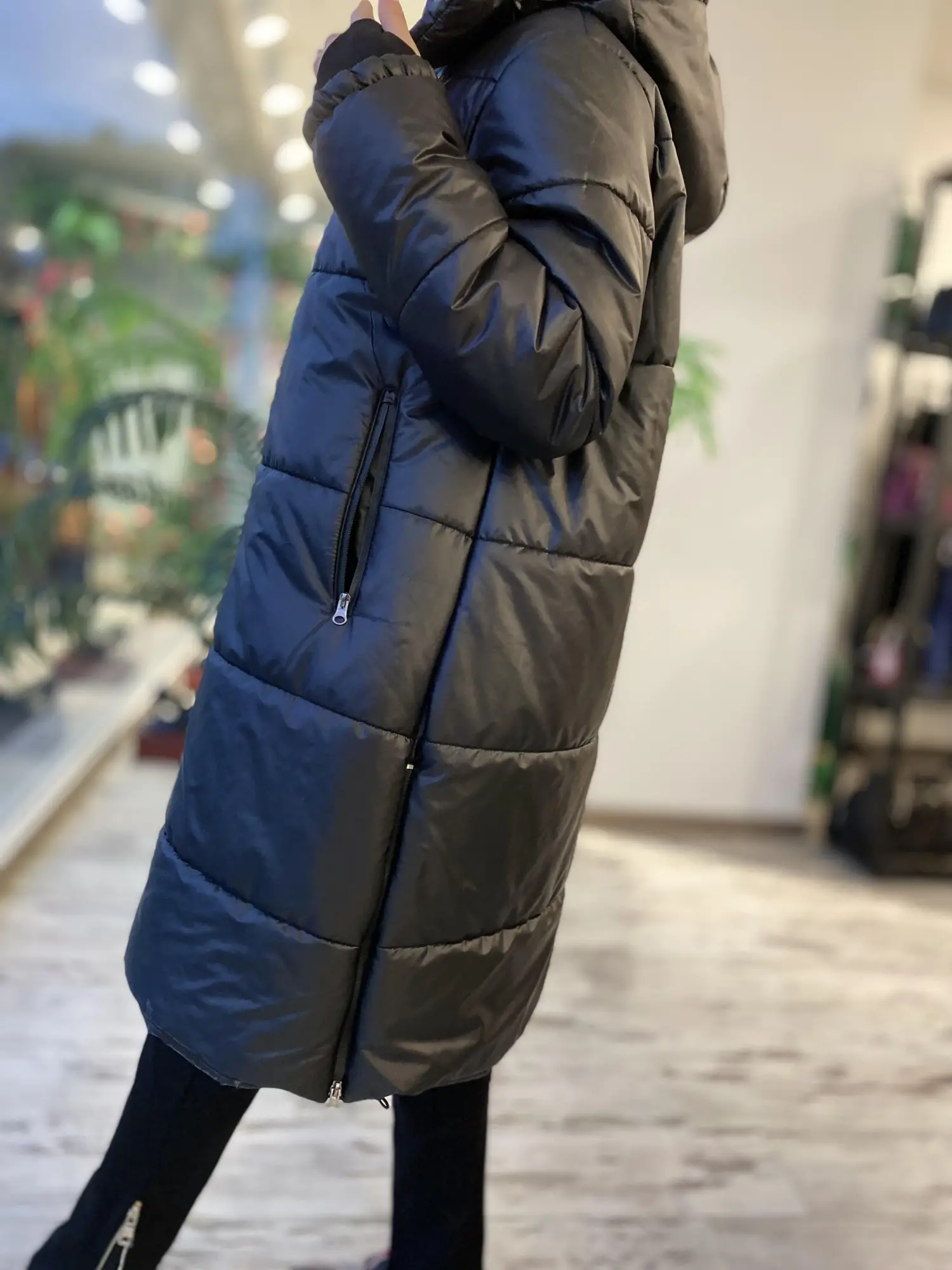 Almarwah Siyah Şişme Mont 505260