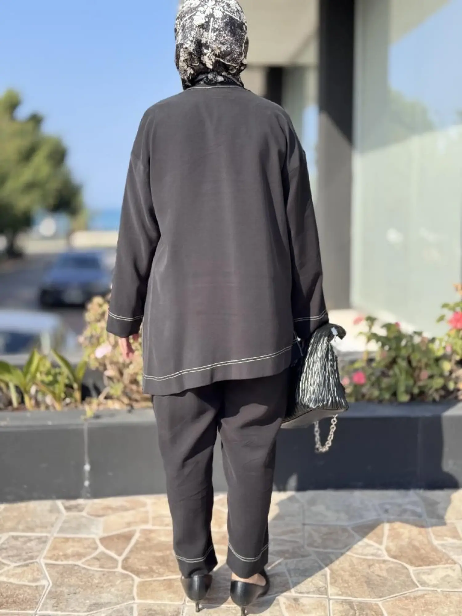 Almarwah Spor Dikiş Detaylı Tunik Pantolon Takım 202877