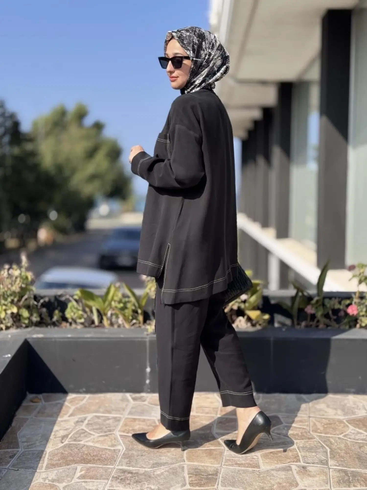 Almarwah Spor Dikiş Detaylı Tunik Pantolon Takım 202877