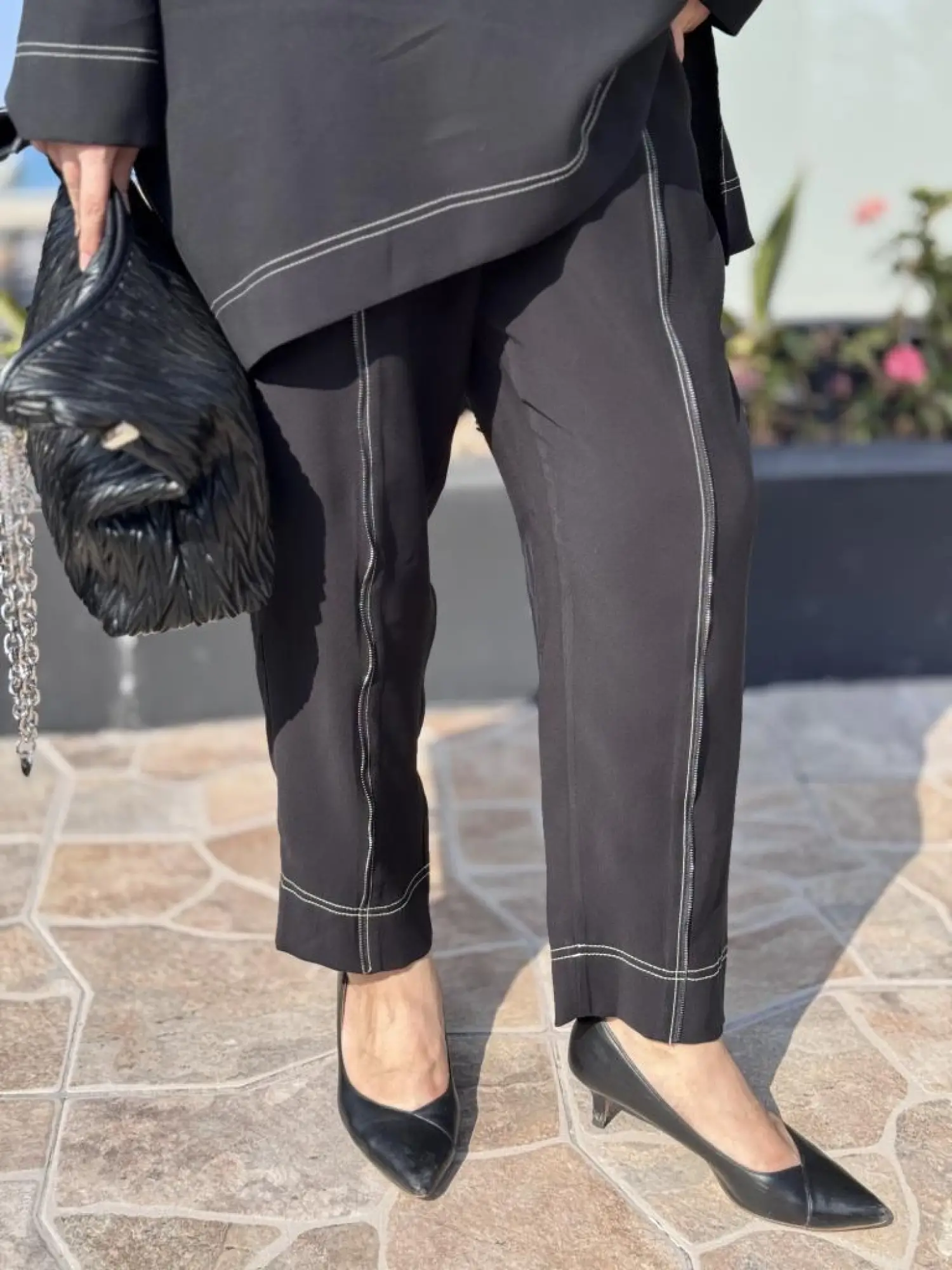 Almarwah Spor Dikiş Detaylı Tunik Pantolon Takım 202877