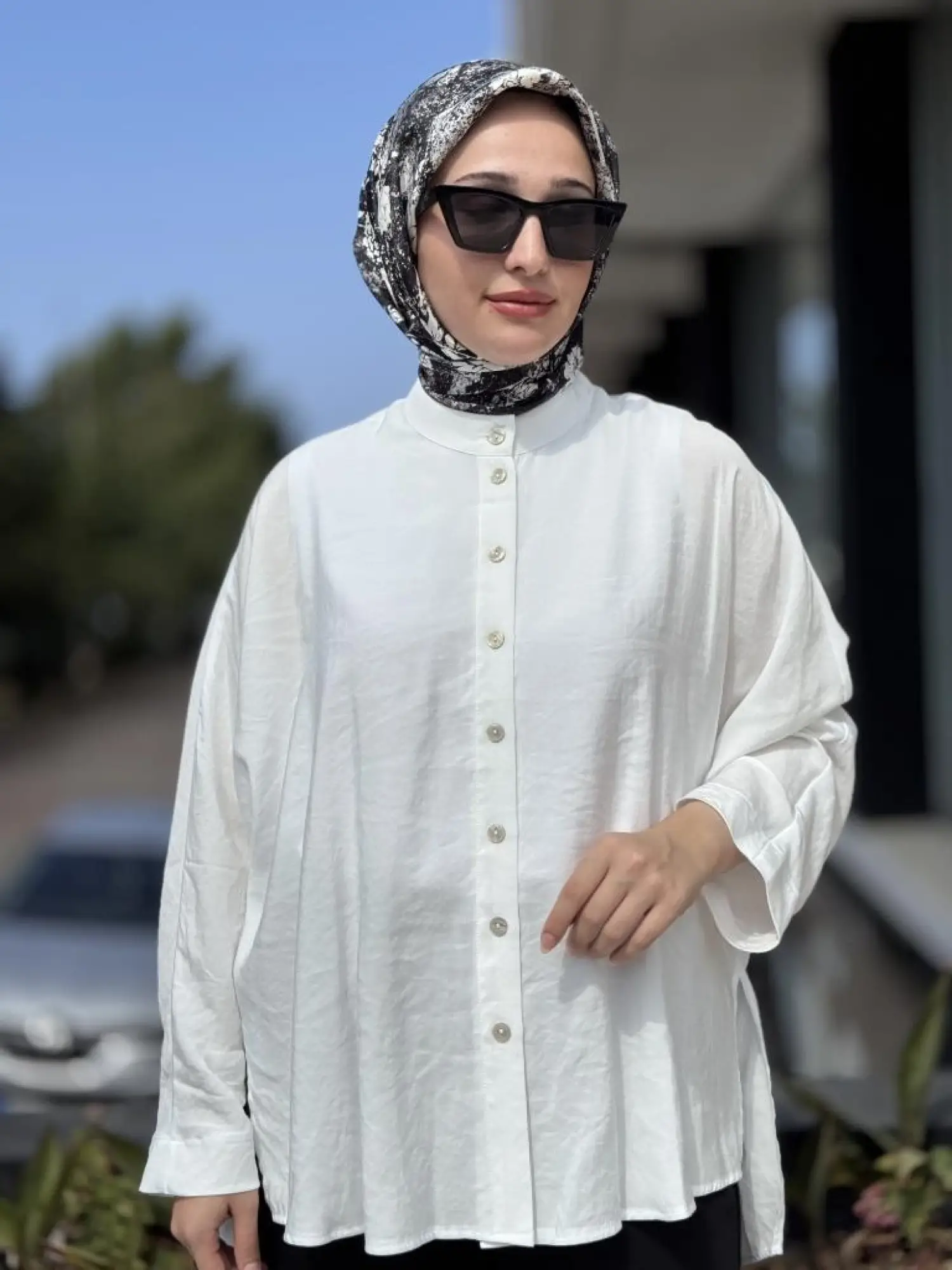 Almarwah Tencel Yarasa Kol Gömlek 101977