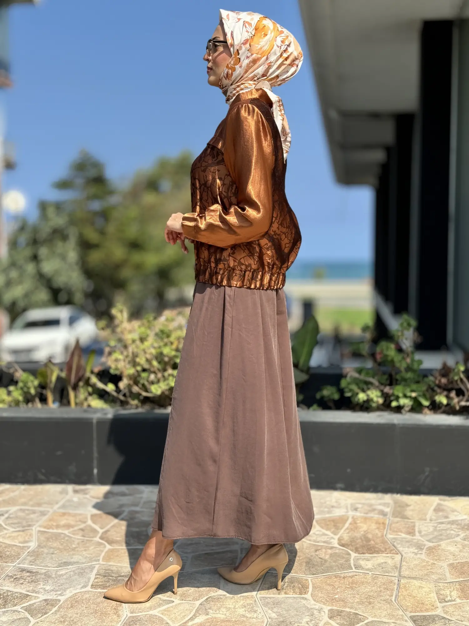 Almarwah Uzun Kollu Elbise Ceket İkili Takım 202648