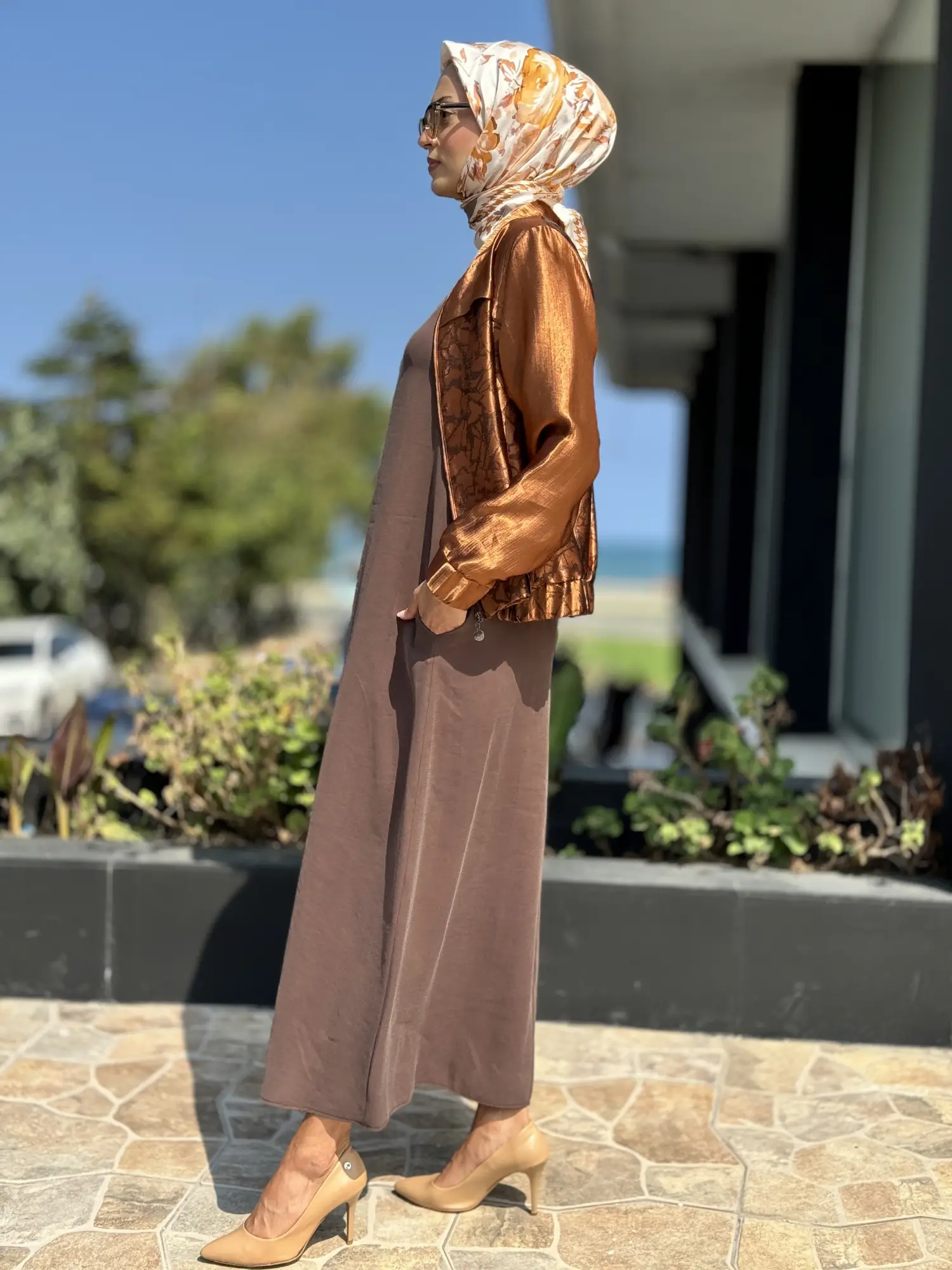 Almarwah Uzun Kollu Elbise Ceket İkili Takım 202648