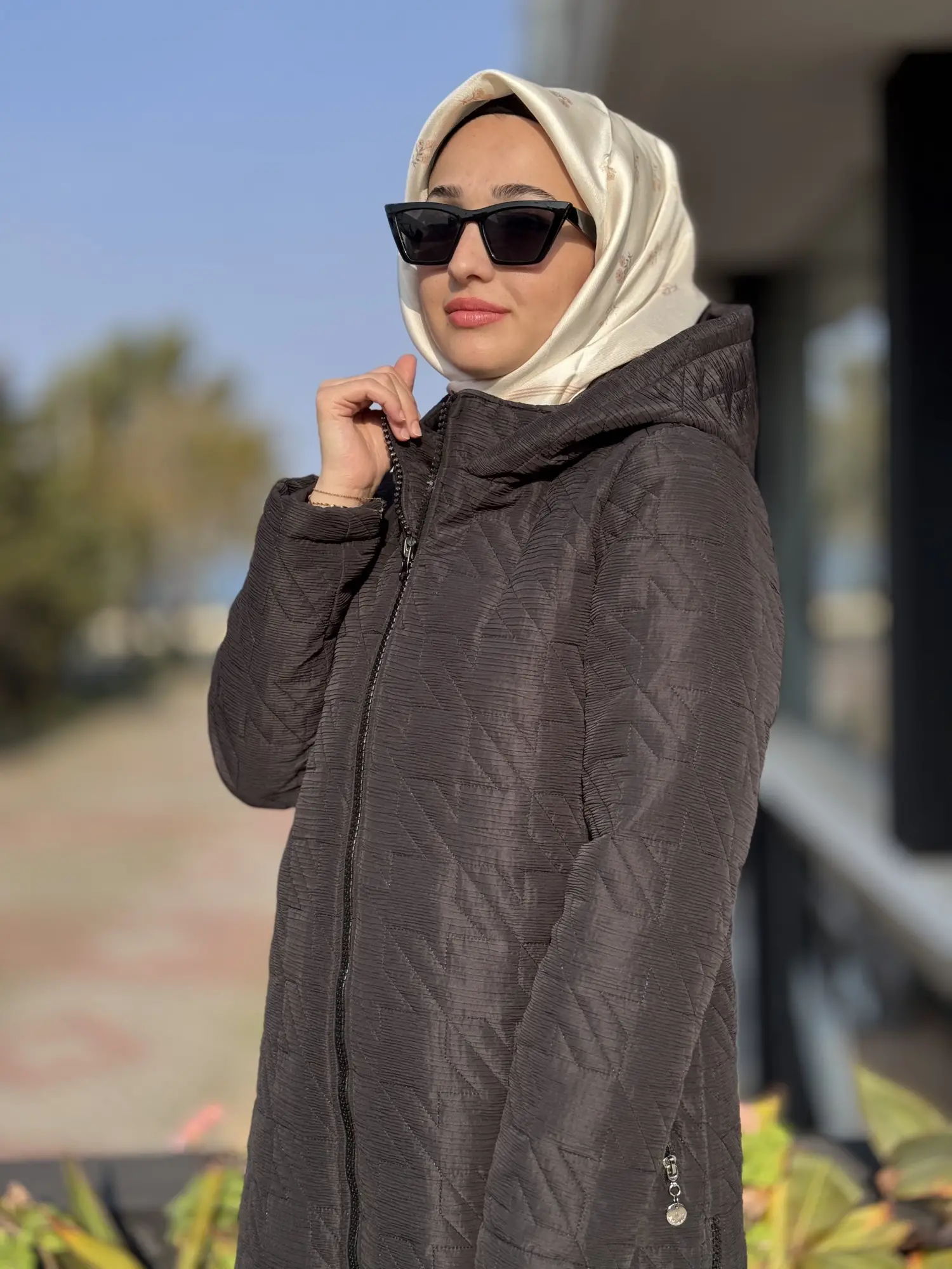 Almarwah Yanları Fermuar Detaylı Kapitone Mont 505331