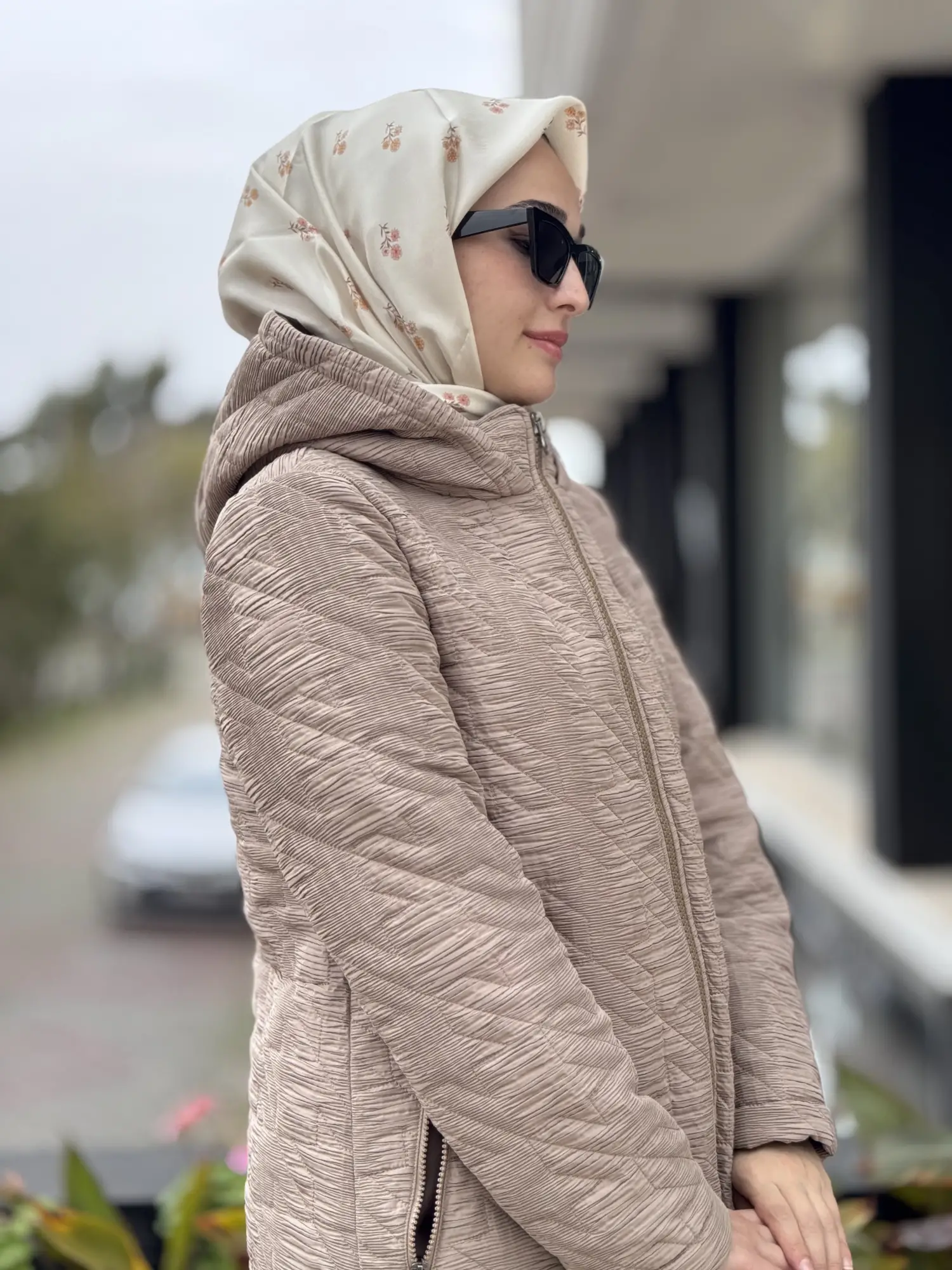 Almarwah Yanları Fermuar Detaylı Kapitone Mont 505331