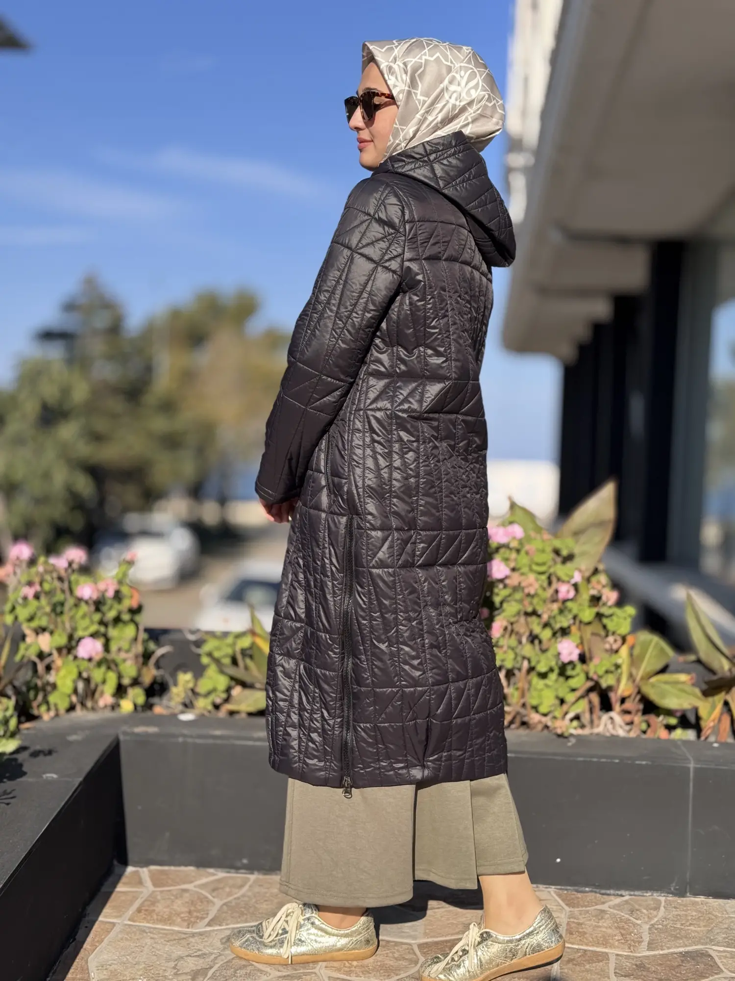 Almarwah Yanları Fermuar Detaylı Kapitone Mont 505331S