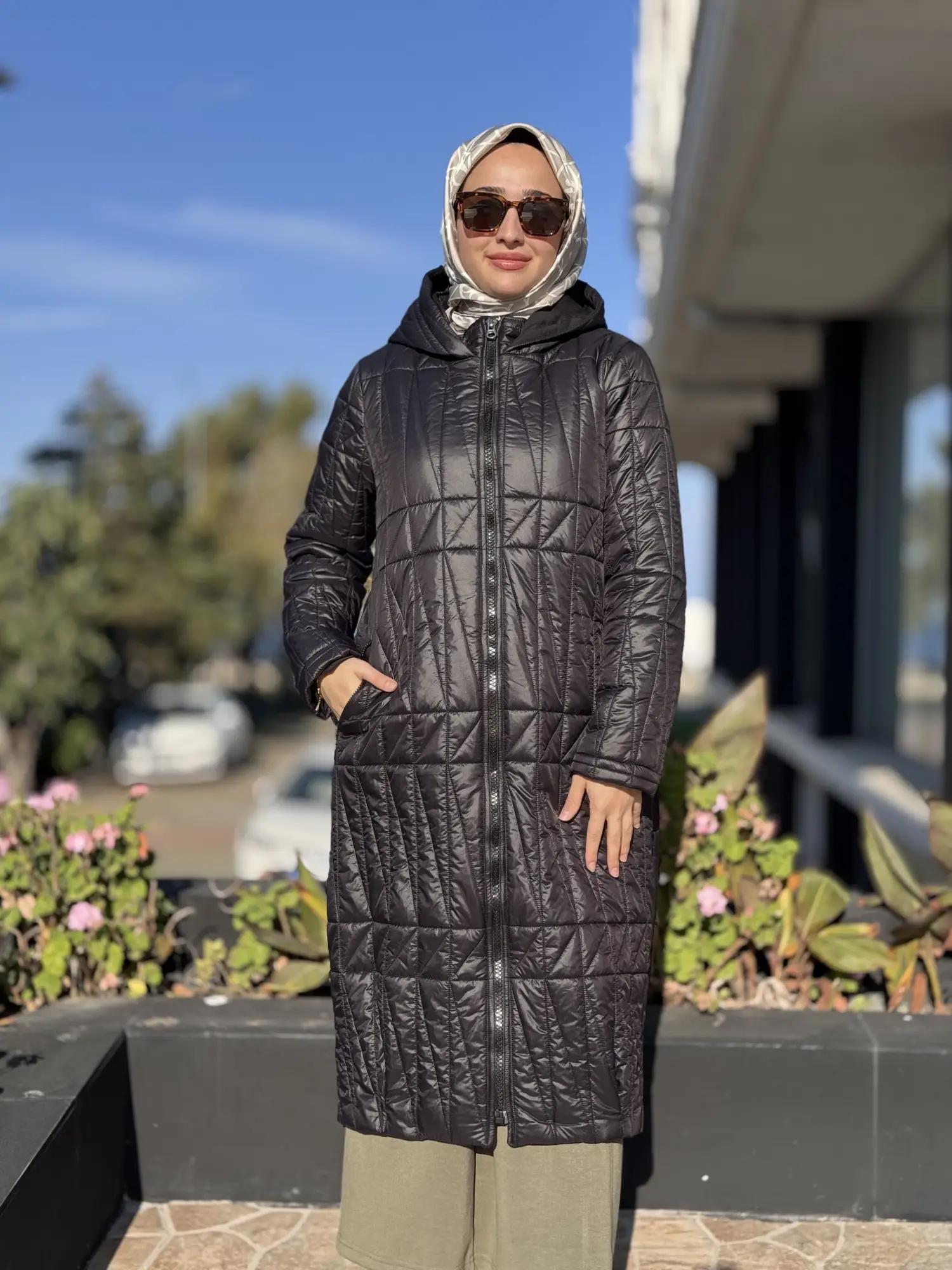 Almarwah Yanları Fermuar Detaylı Kapitone Mont 505331S