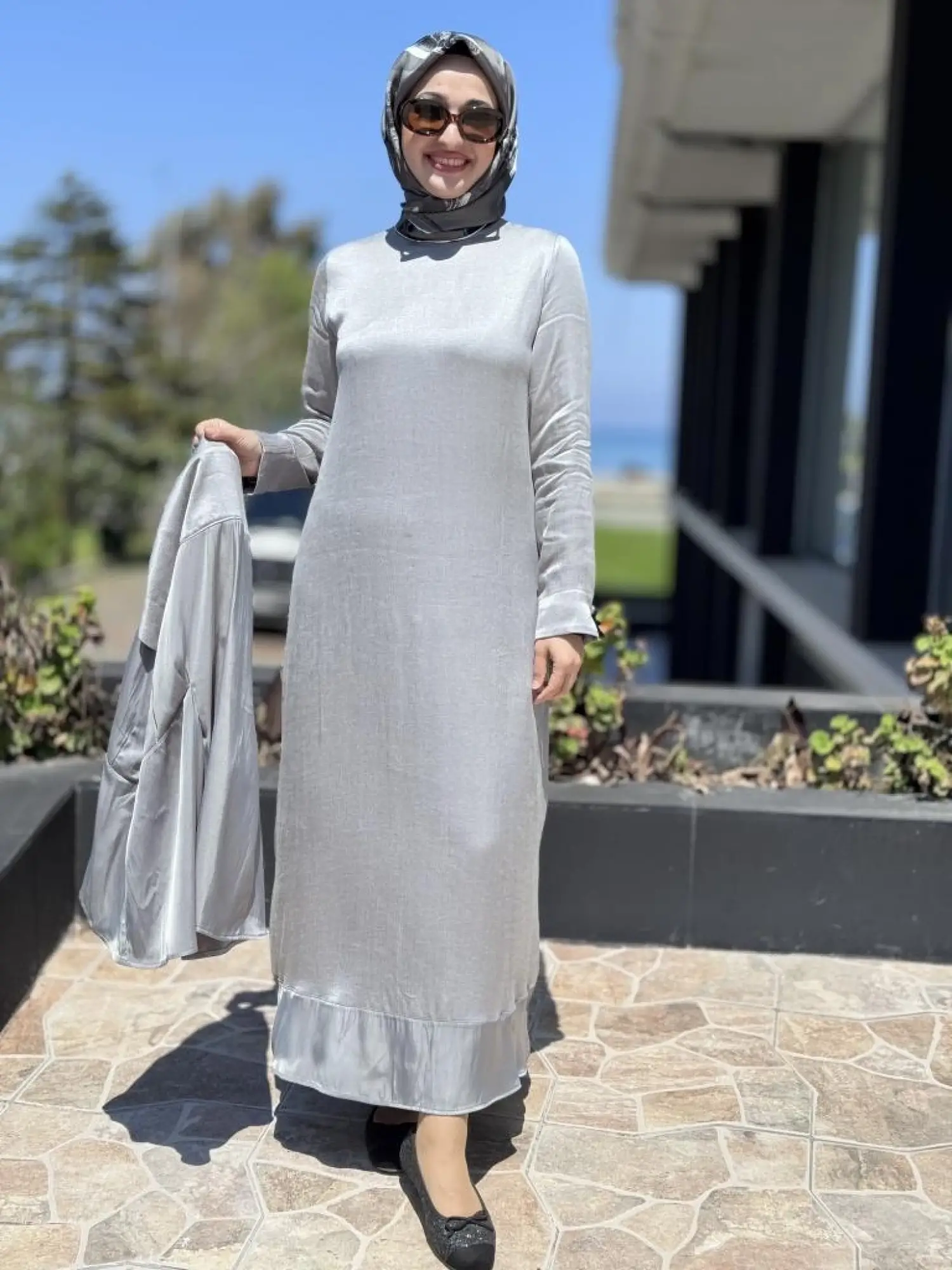 Almarwah Yelekli Liosel Elbise Takım 303844