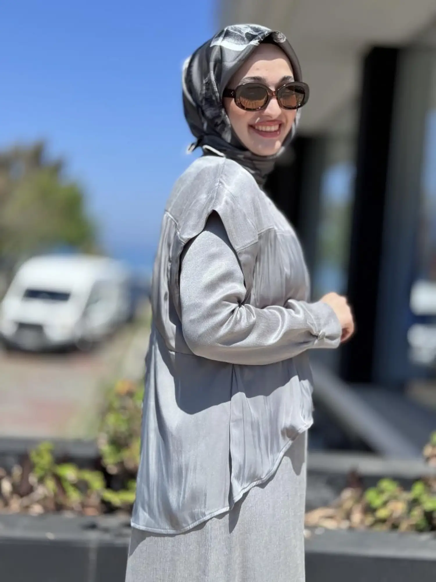 Almarwah Yelekli Liosel Elbise Takım 303844