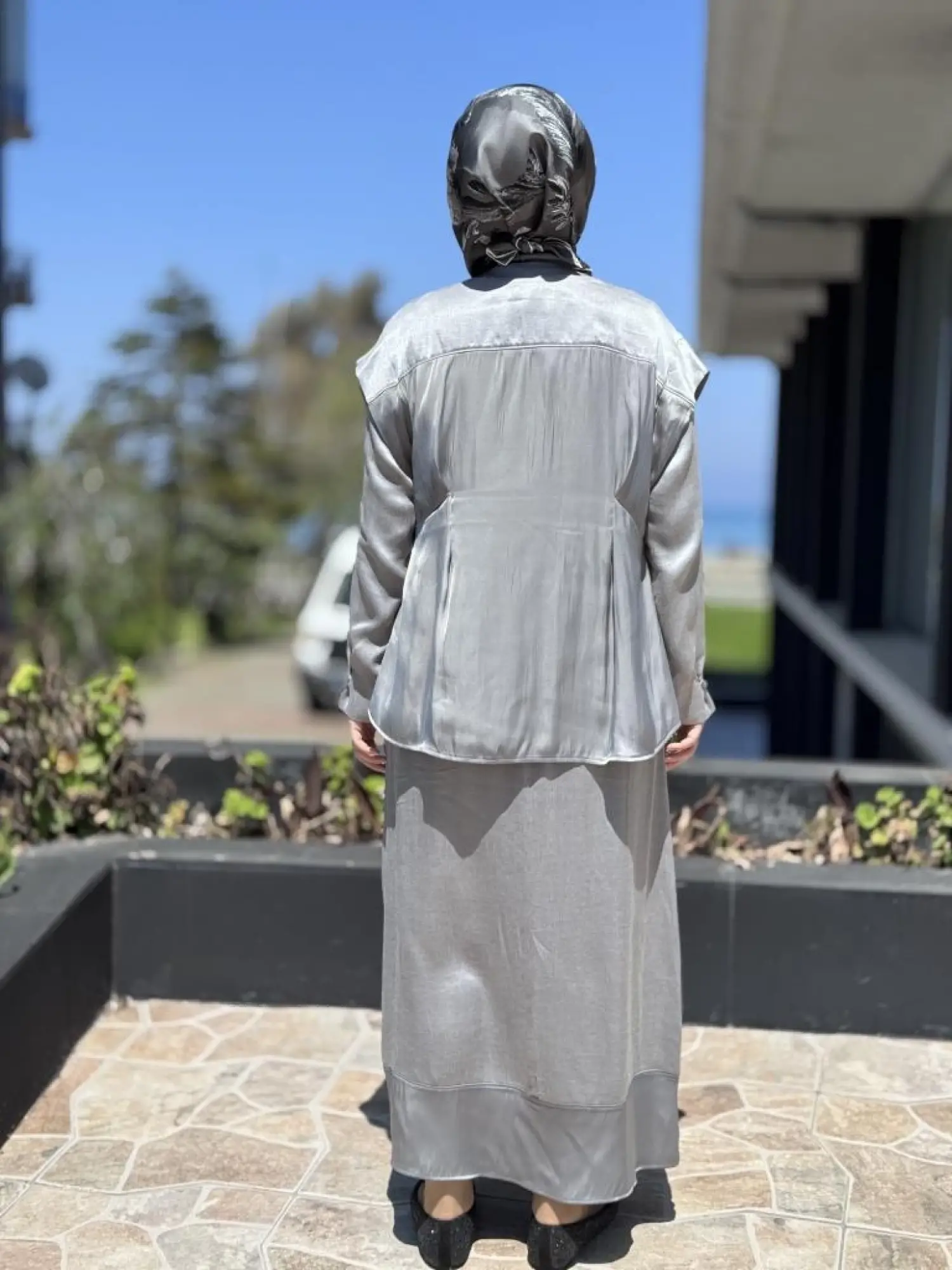 Almarwah Yelekli Liosel Elbise Takım 303844