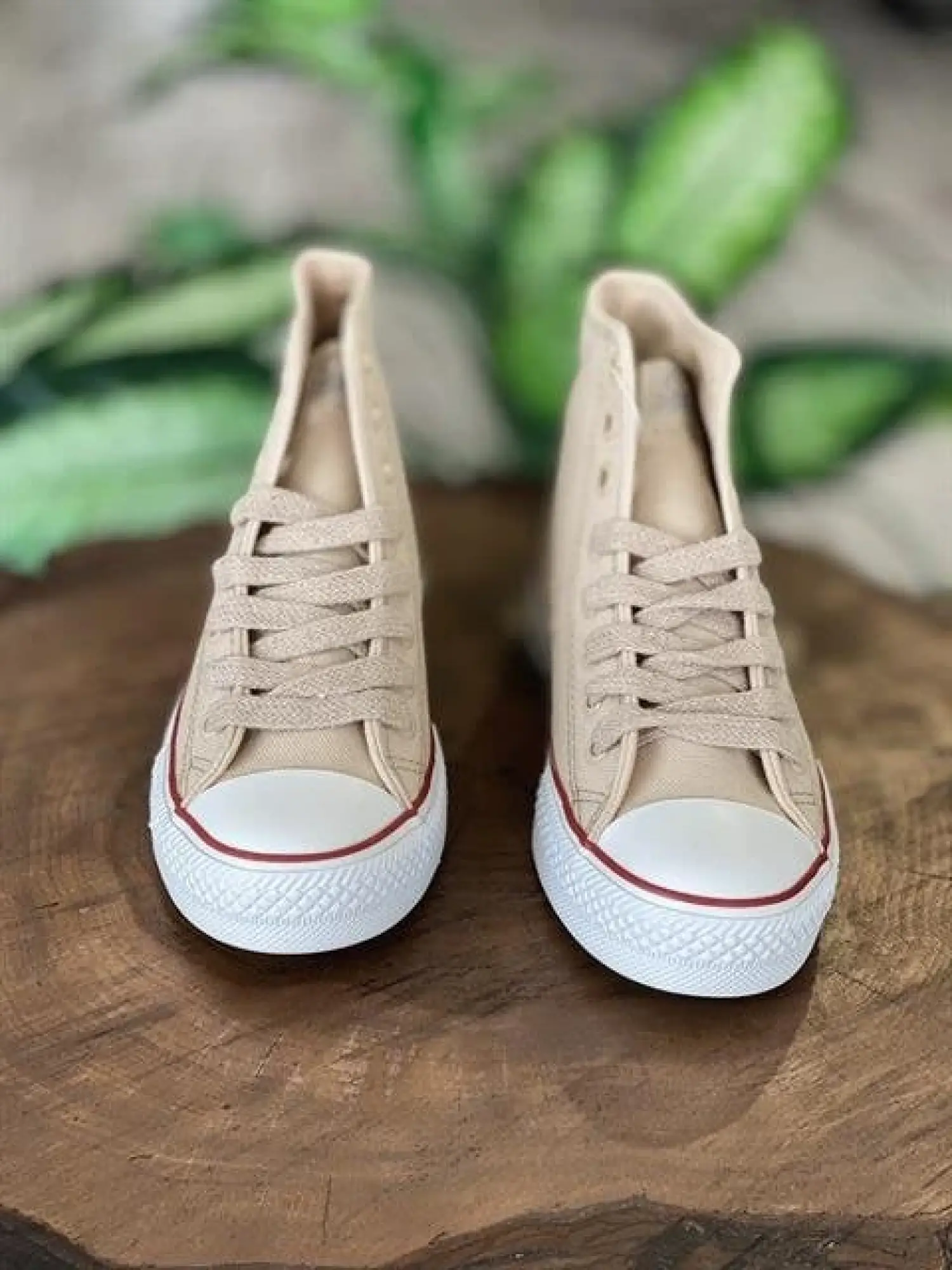 Benetton Bej Converse Spor Ayakkabı 30628