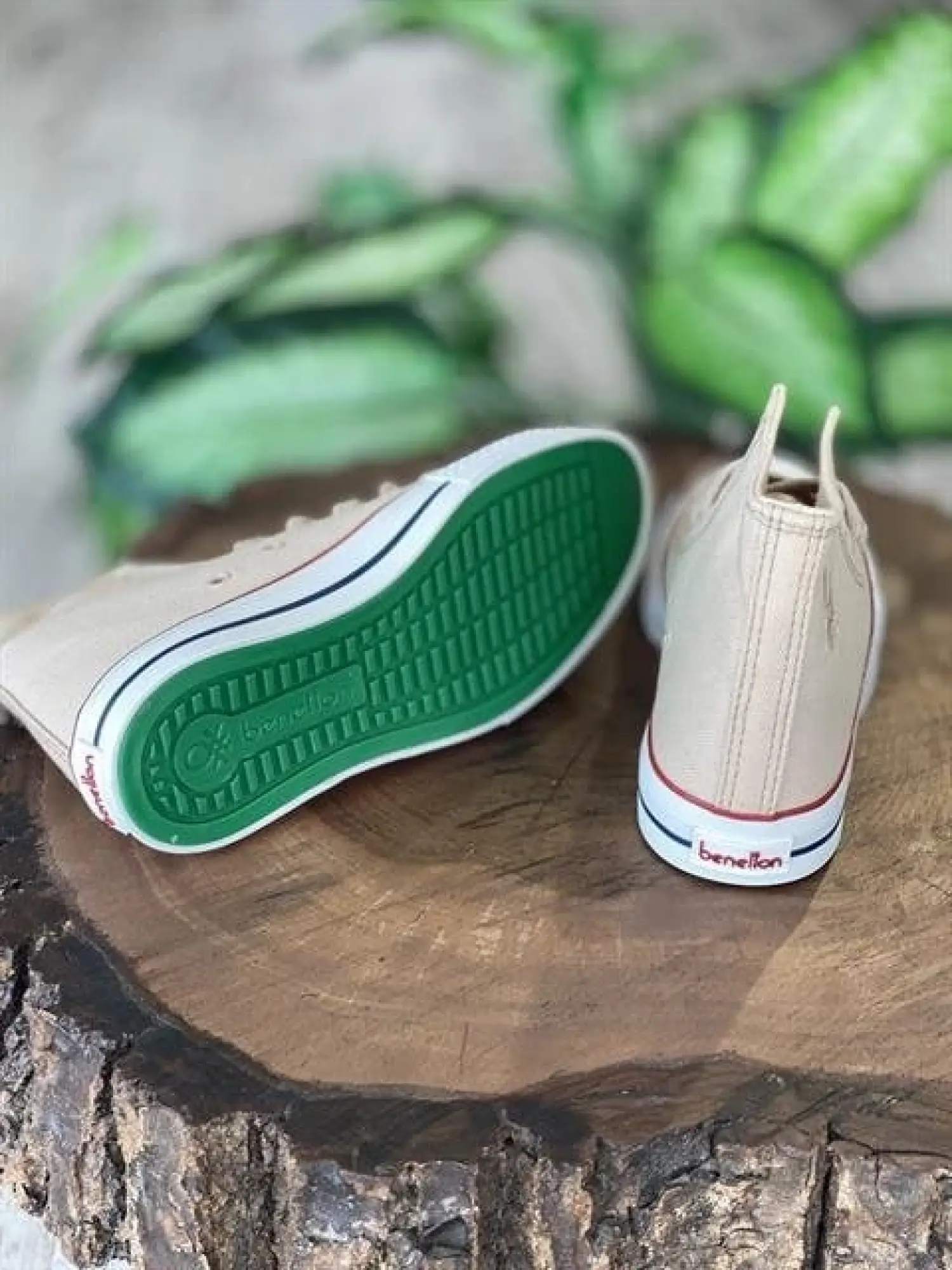 Benetton Bej Converse Spor Ayakkabı 30628