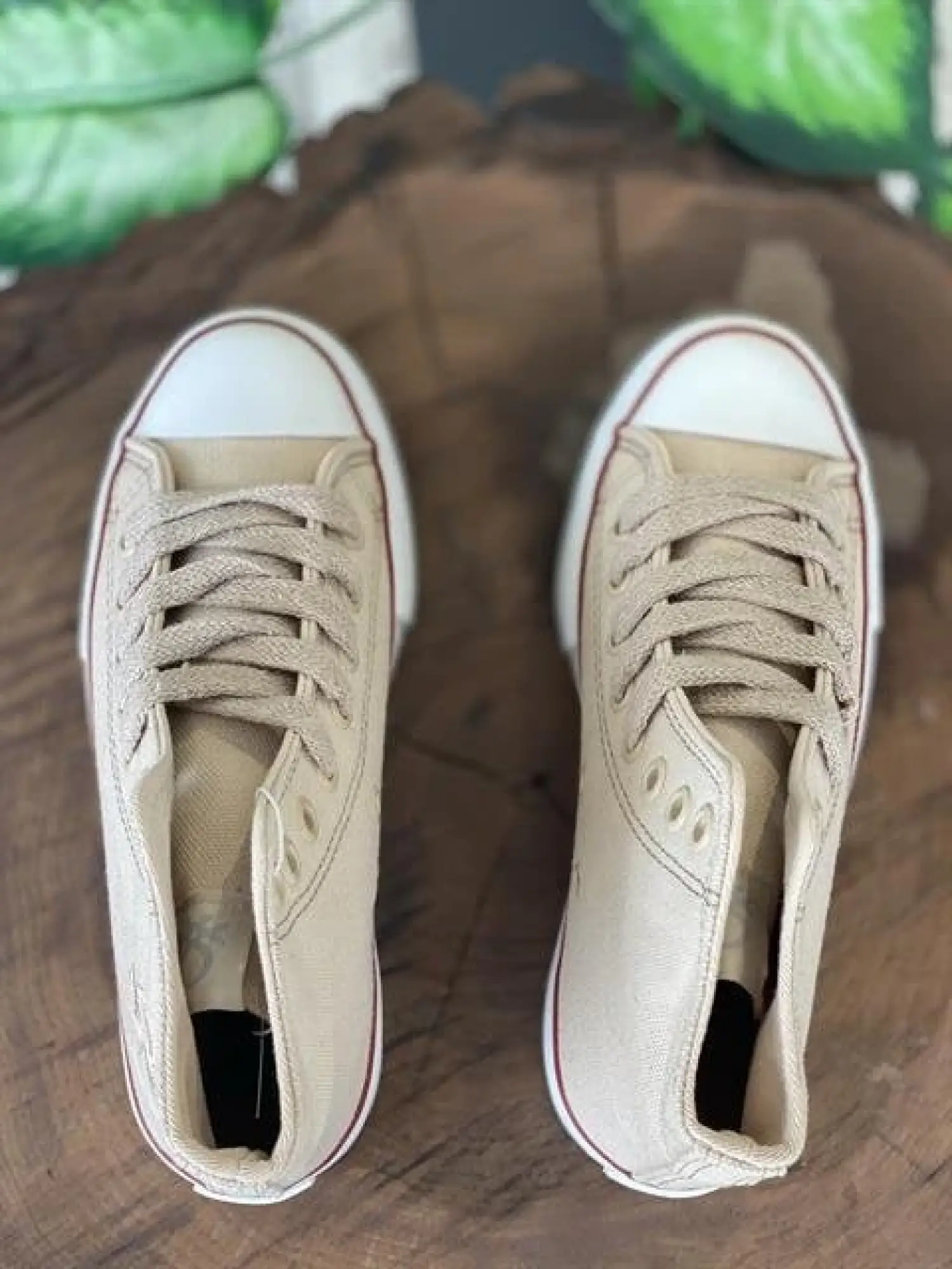 Benetton Bej Converse Spor Ayakkabı 30628