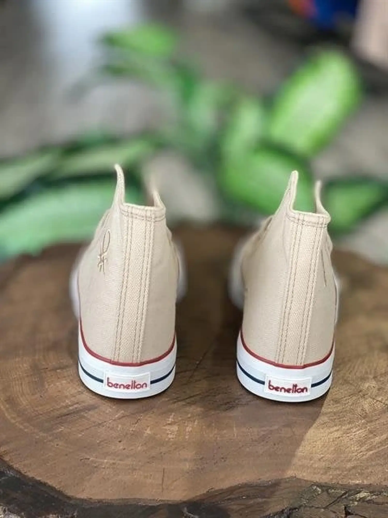 Benetton Bej Converse Spor Ayakkabı 30628