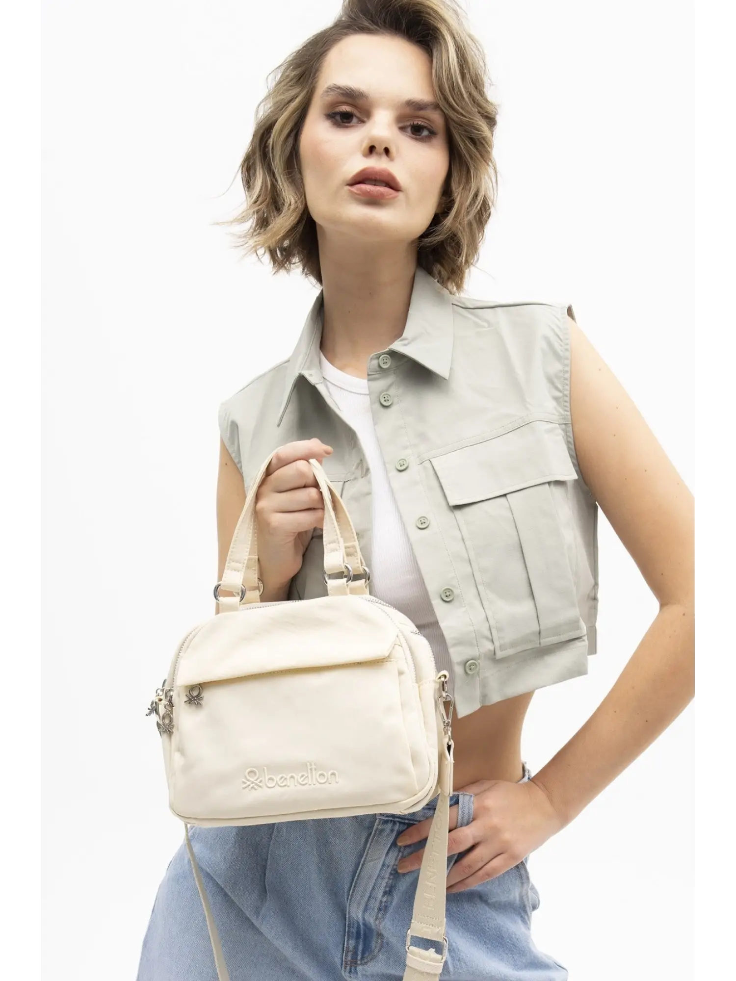 Benetton El Omuz Çantası BNT1193