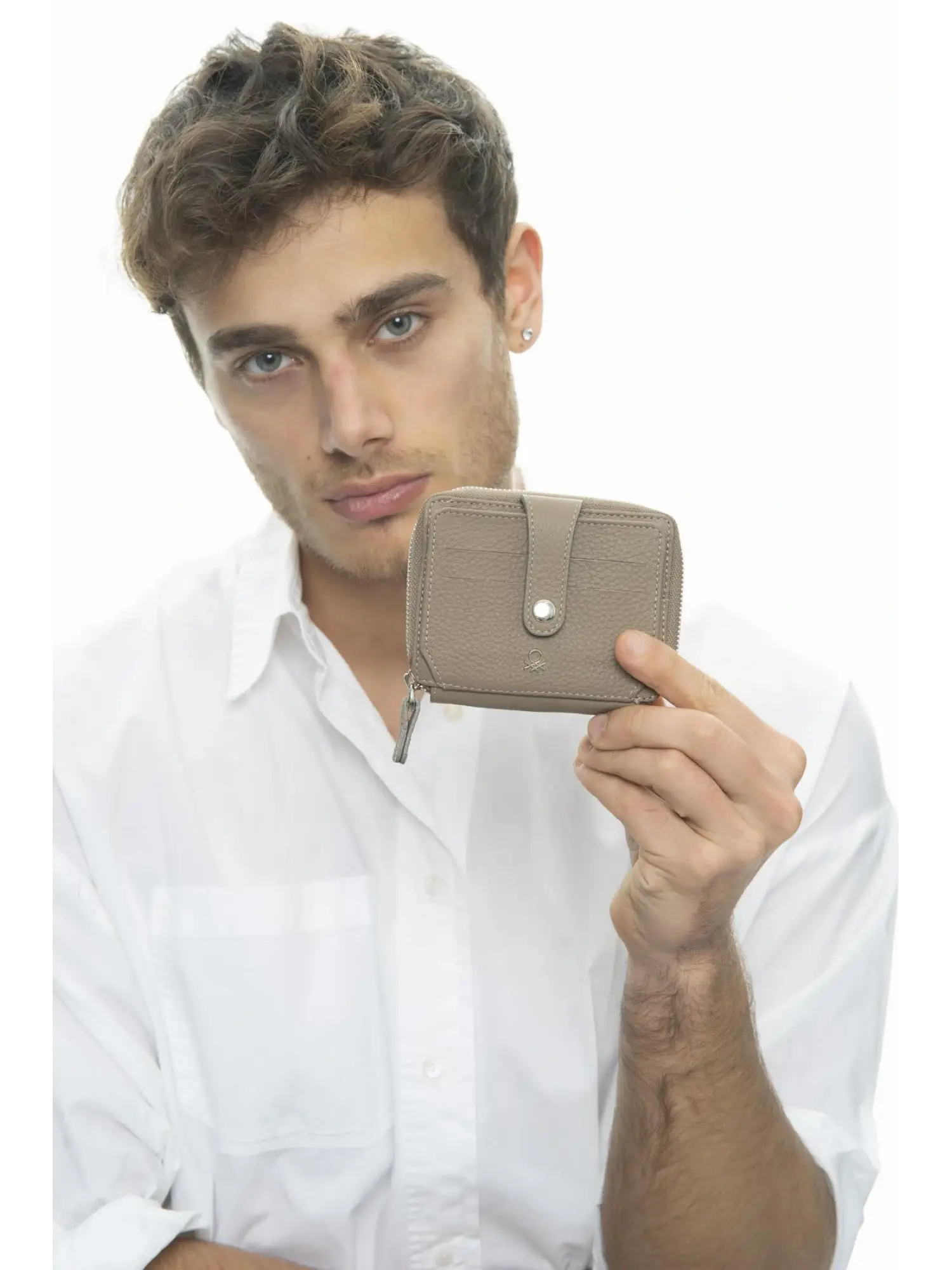 Benetton Fermuarlı Deri Cüzdan BNT1024