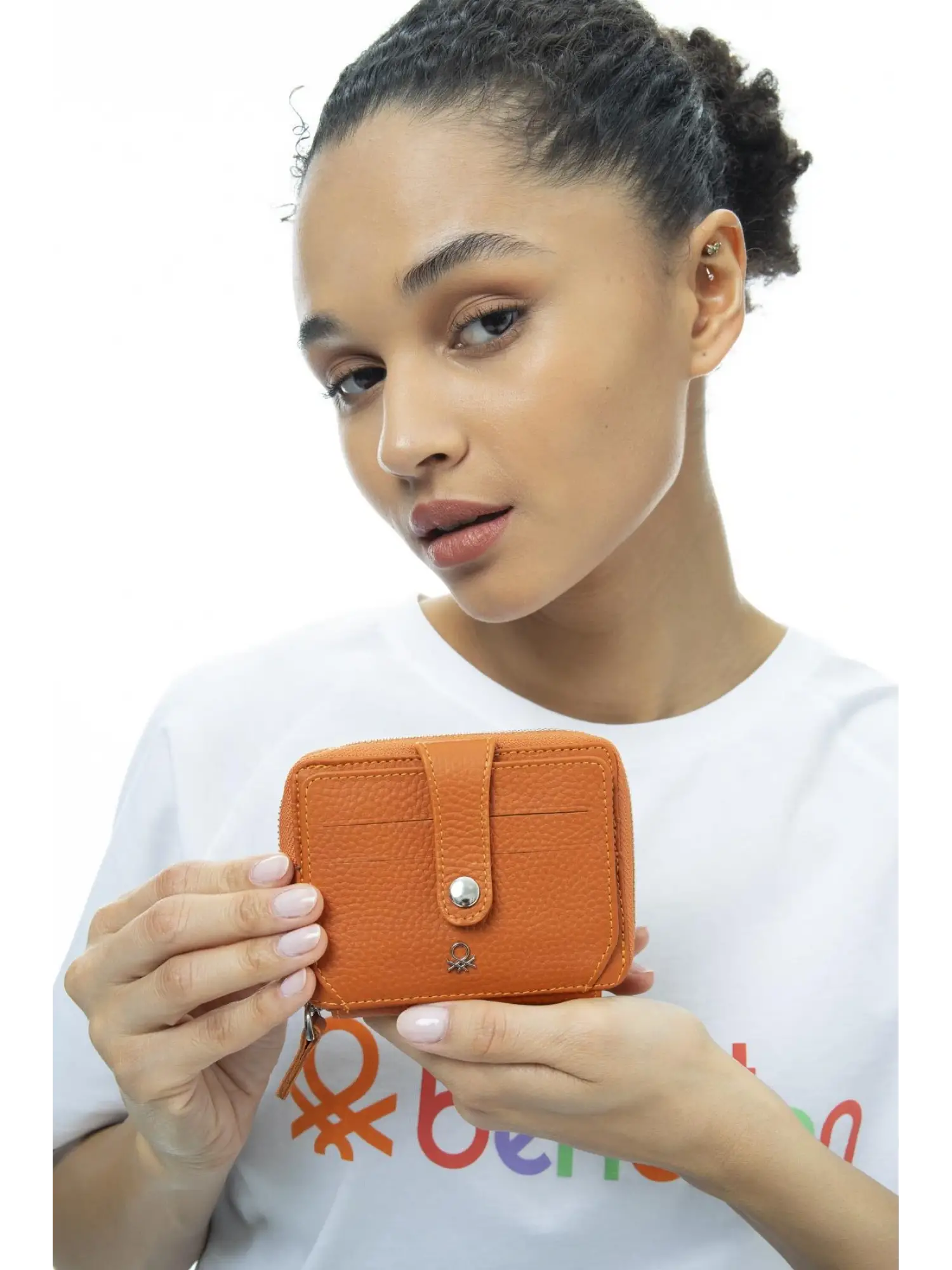 Benetton Fermuarlı Deri Cüzdan BNT1024