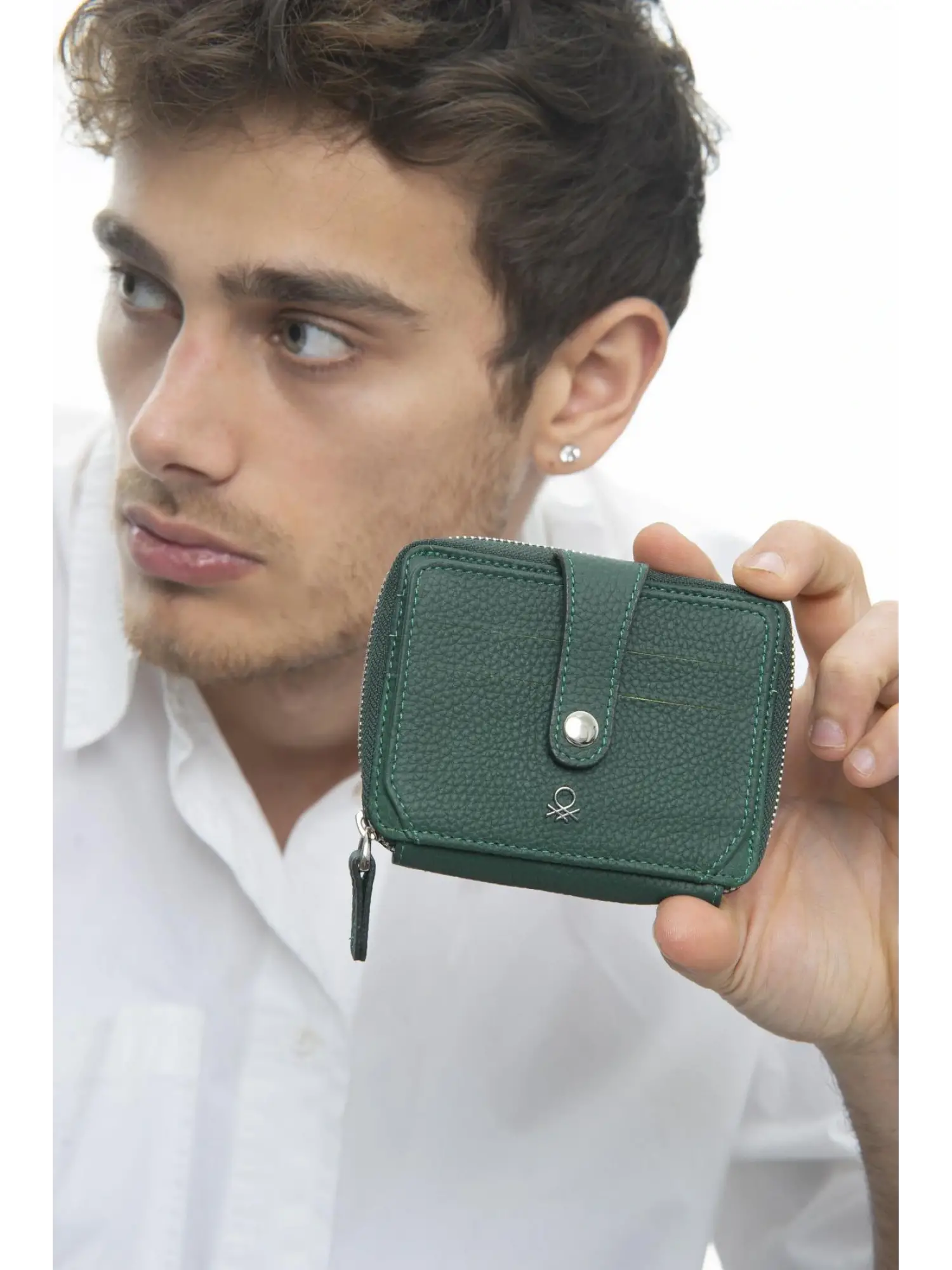 Benetton Fermuarlı Deri Cüzdan BNT1024