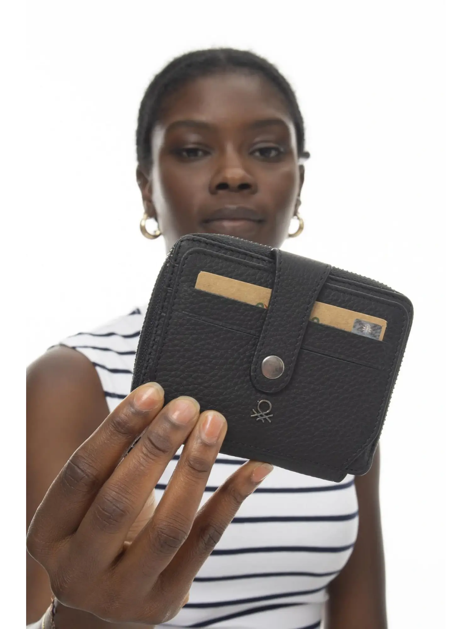 Benetton Fermuarlı Deri Cüzdan BNT1024