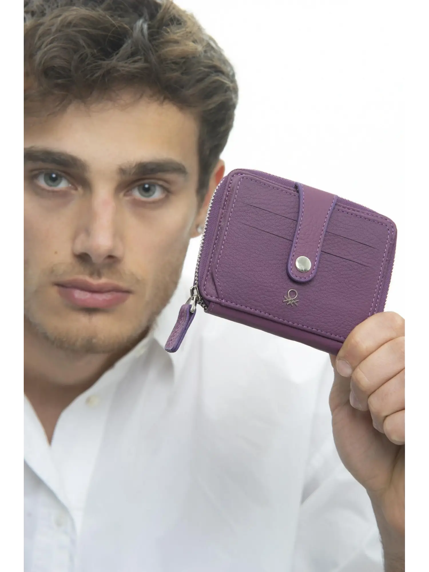 Benetton Fermuarlı Deri Cüzdan BNT1024