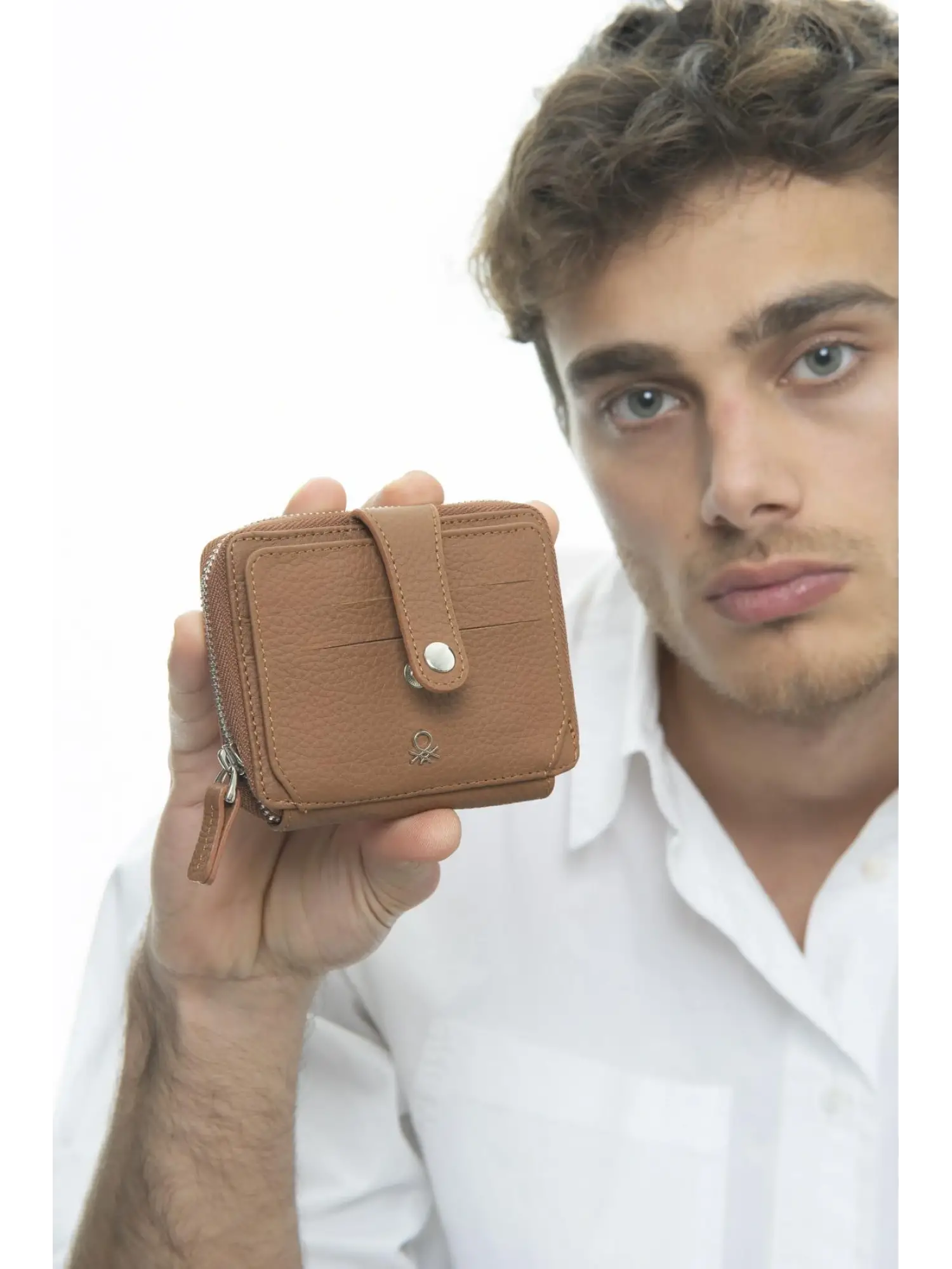 Benetton Fermuarlı Deri Cüzdan BNT1024