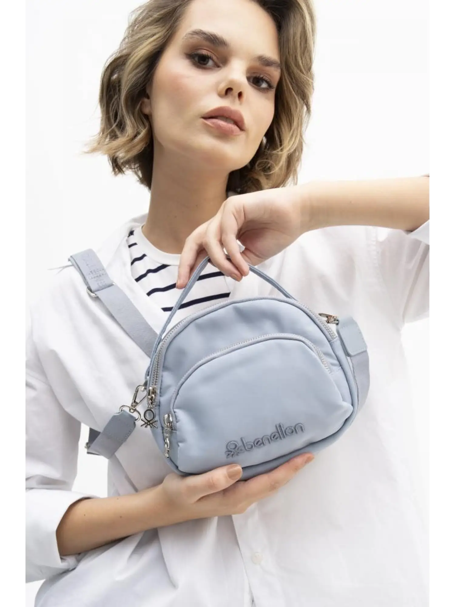 Benetton Fermuarlı El ve Çapraz Çanta BNT1208