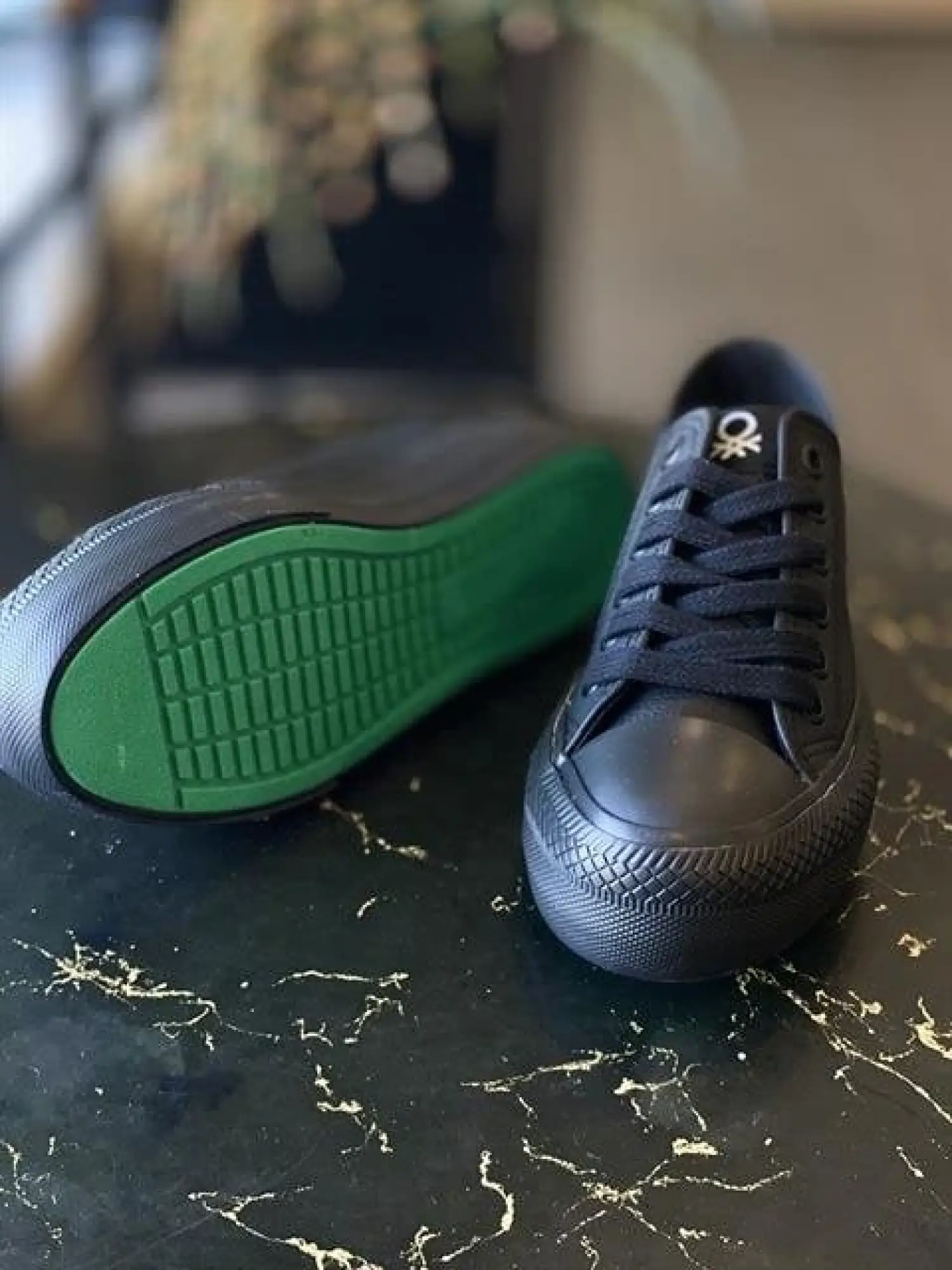 Benetton Konvers Yüksek Taban Deri Ayakkabı BN31131