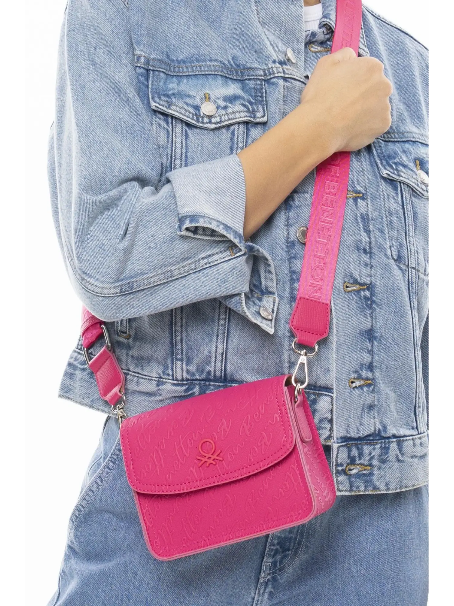 Benetton Monogram Yazılı Küçük Çapraz Çanta BNT1078