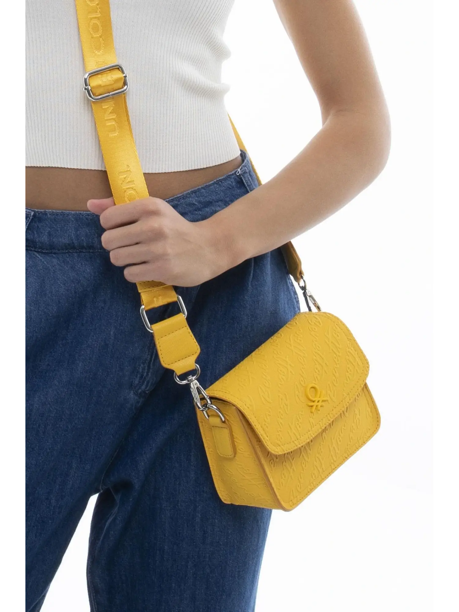 Benetton Monogram Yazılı Küçük Çapraz Çanta BNT1078