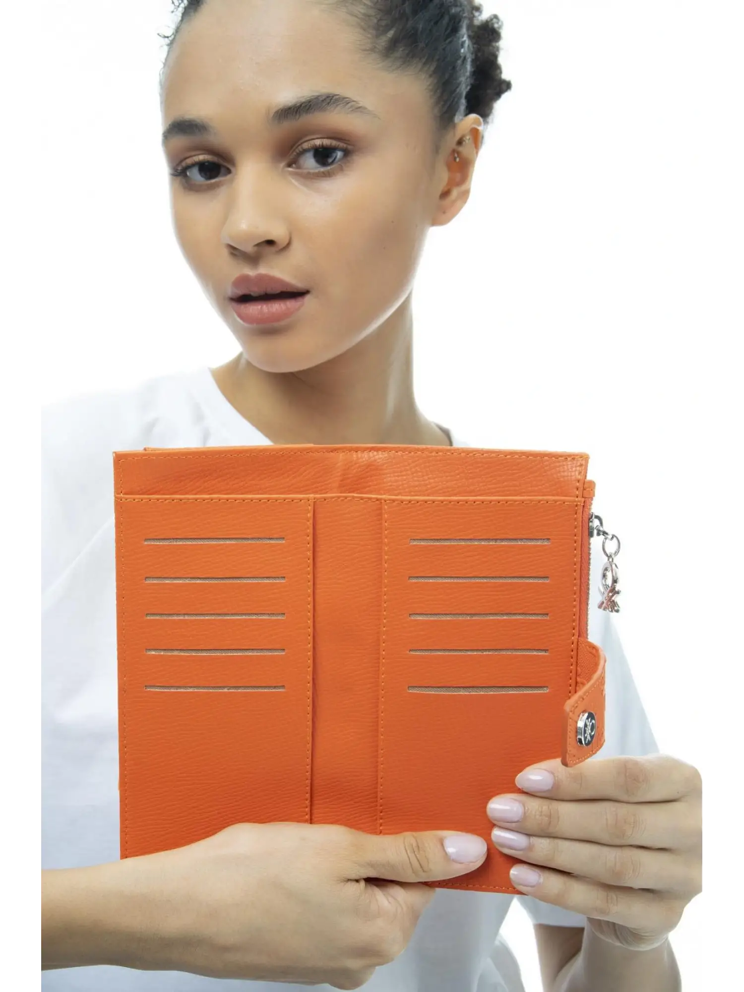 Benetton Monogram Yazılı Renkli Cüzdan BNT1038