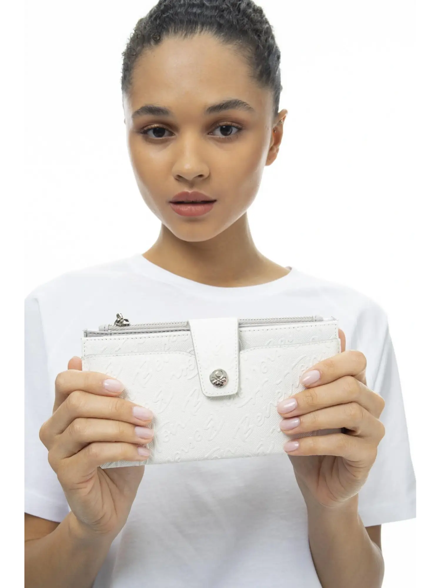 Benetton Monogram Yazılı Renkli Cüzdan BNT1038