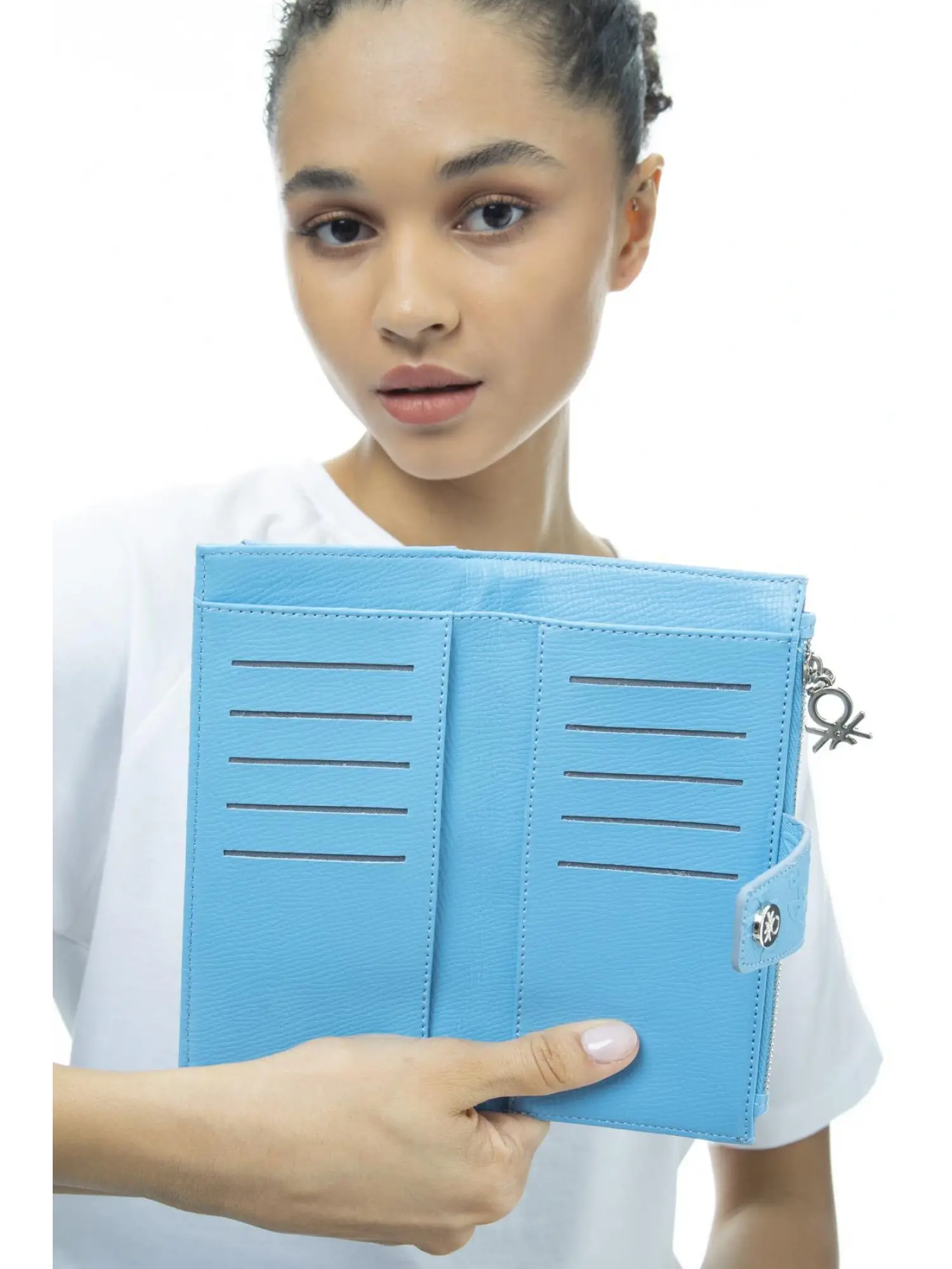 Benetton Monogram Yazılı Renkli Cüzdan BNT1038