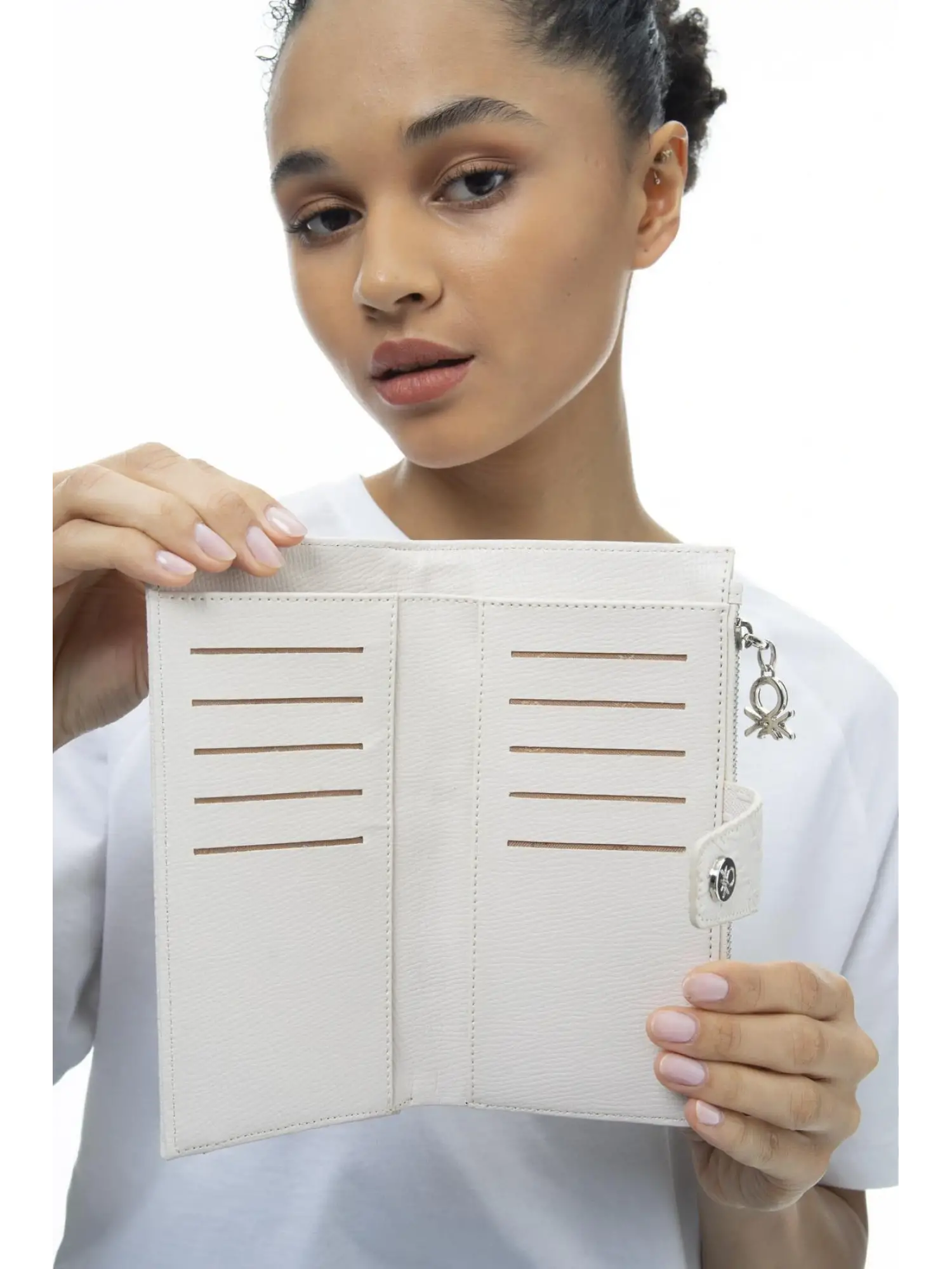 Benetton Monogram Yazılı Renkli Cüzdan BNT1038