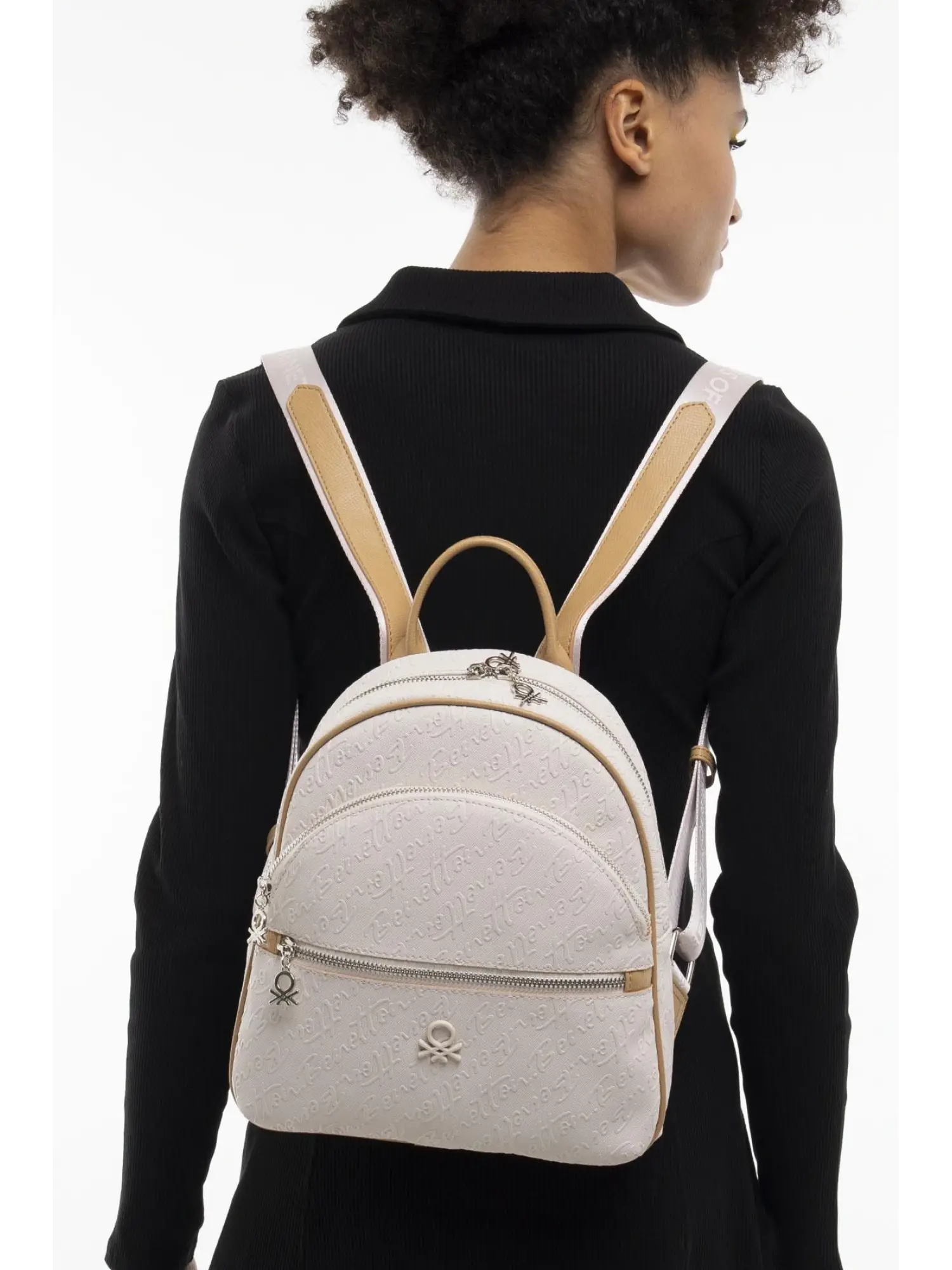 Benetton Monogram Yazılı Sırt Çantası BNT1066