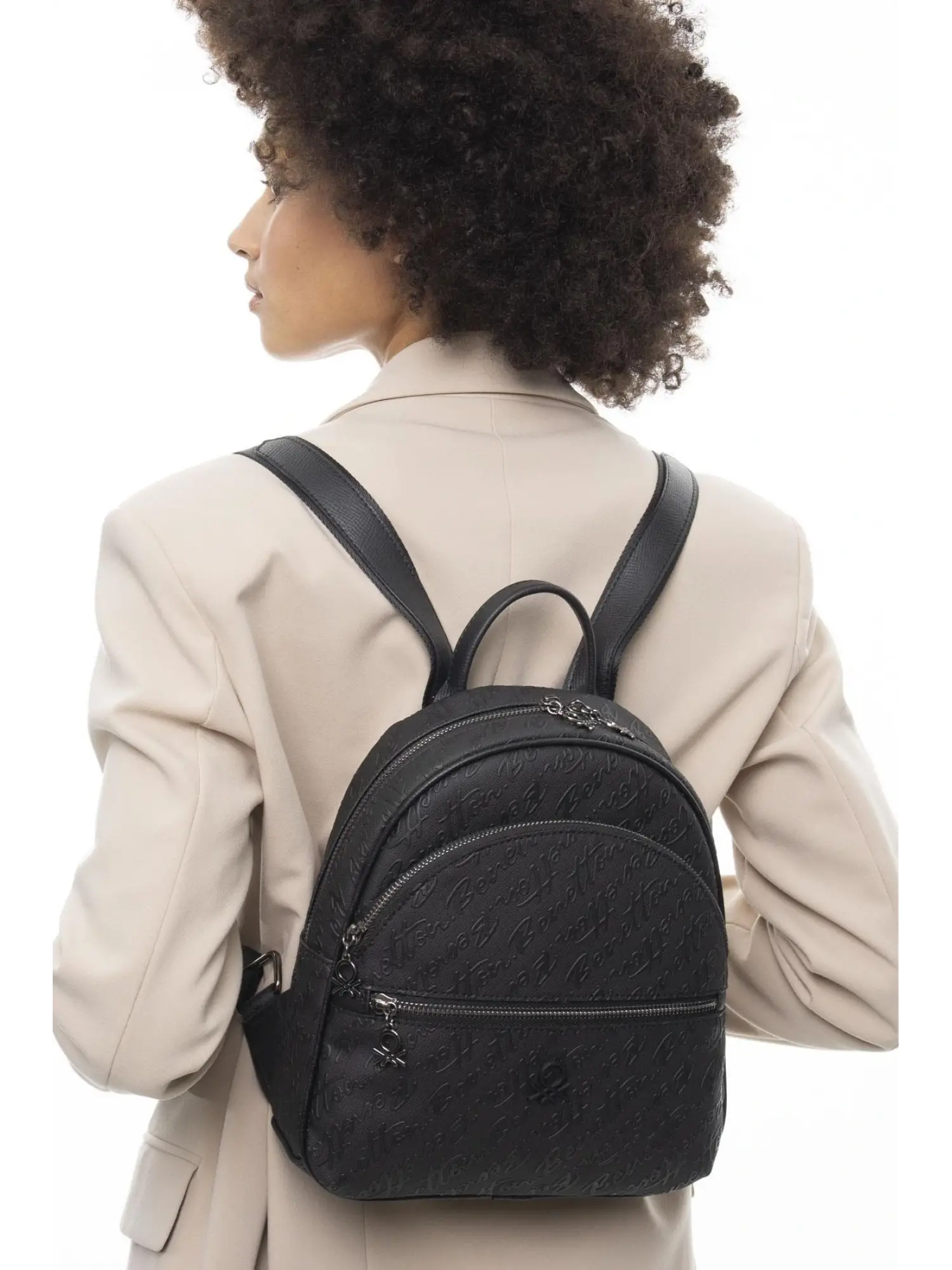 Benetton Monogram Yazılı Sırt Çantası BNT1066