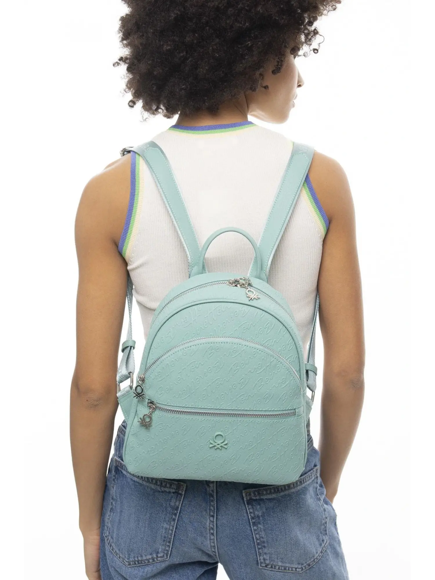 Benetton Monogram Yazılı Sırt Çantası BNT1066