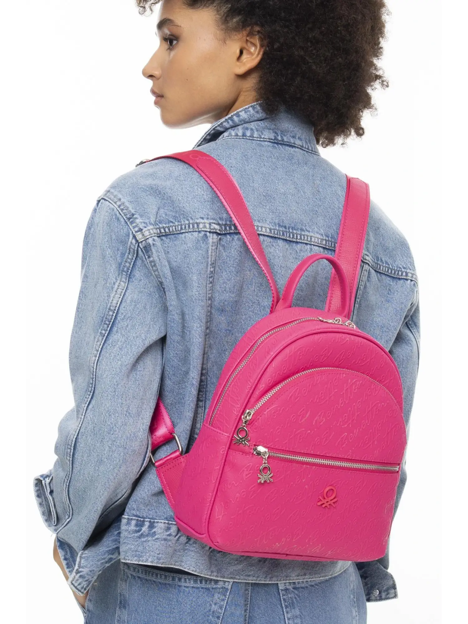 Benetton Monogram Yazılı Sırt Çantası BNT1066