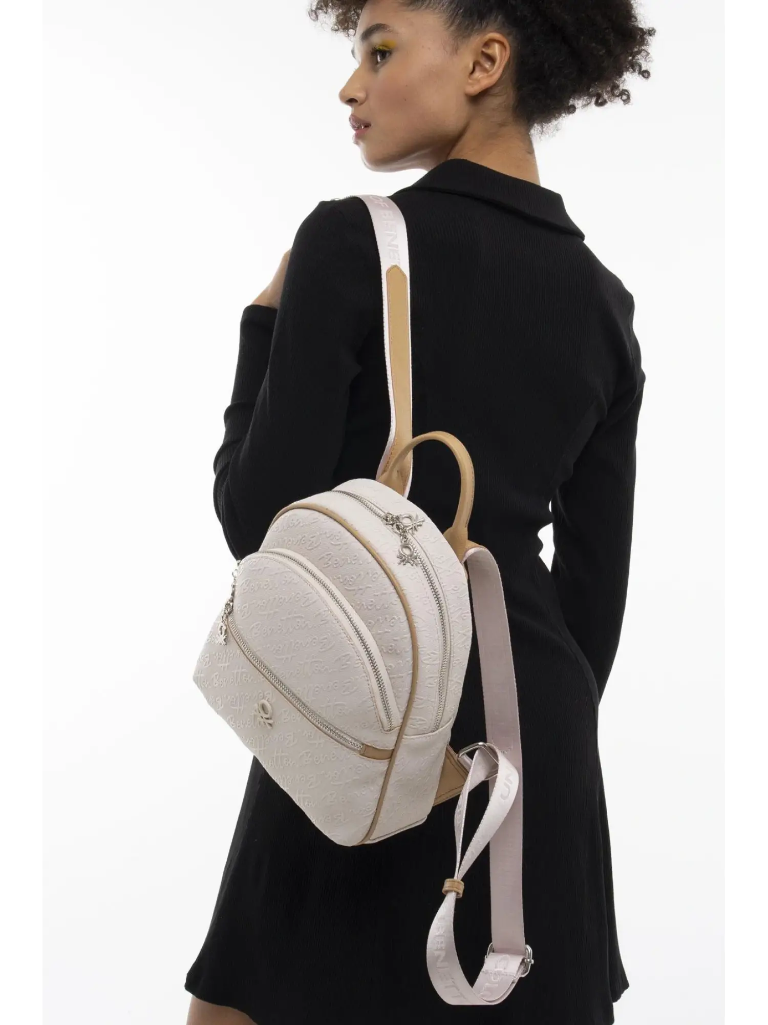 Benetton Monogram Yazılı Sırt Çantası BNT1066