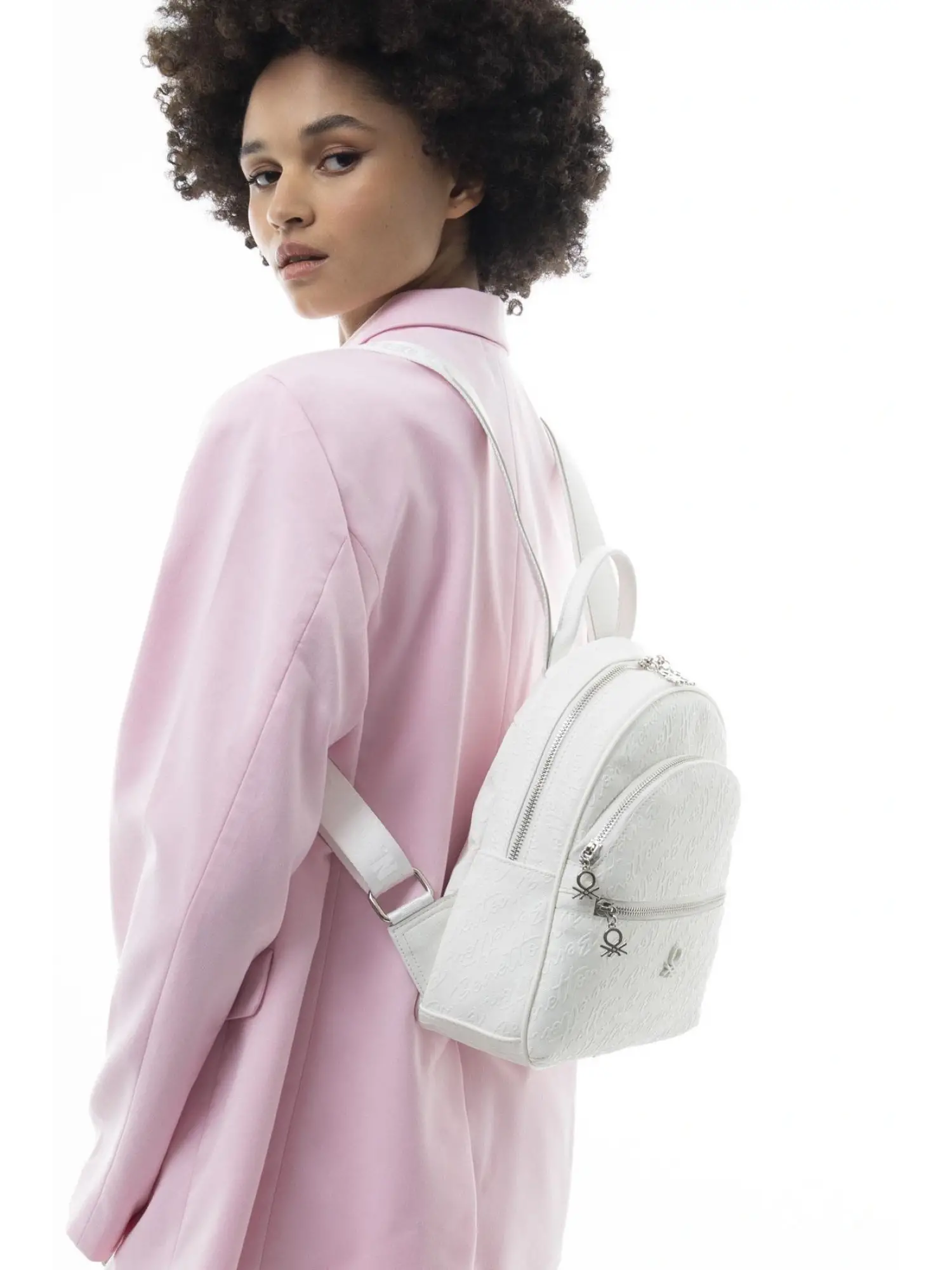 Benetton Monogram Yazılı Sırt Çantası BNT1066