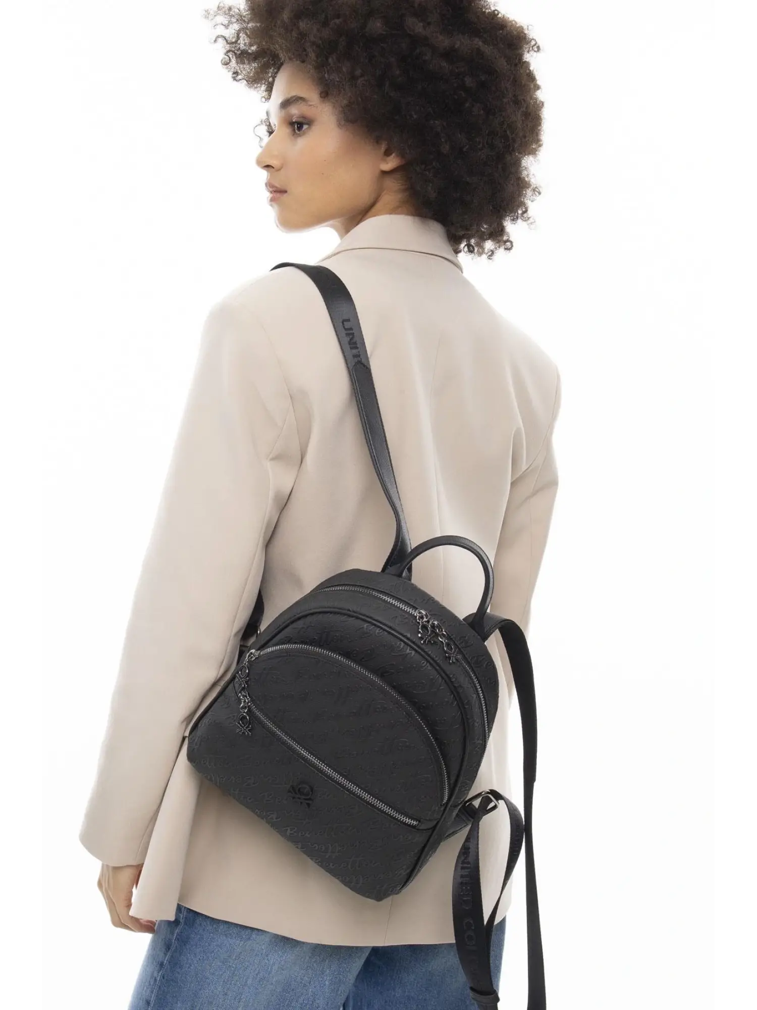 Benetton Monogram Yazılı Sırt Çantası BNT1066