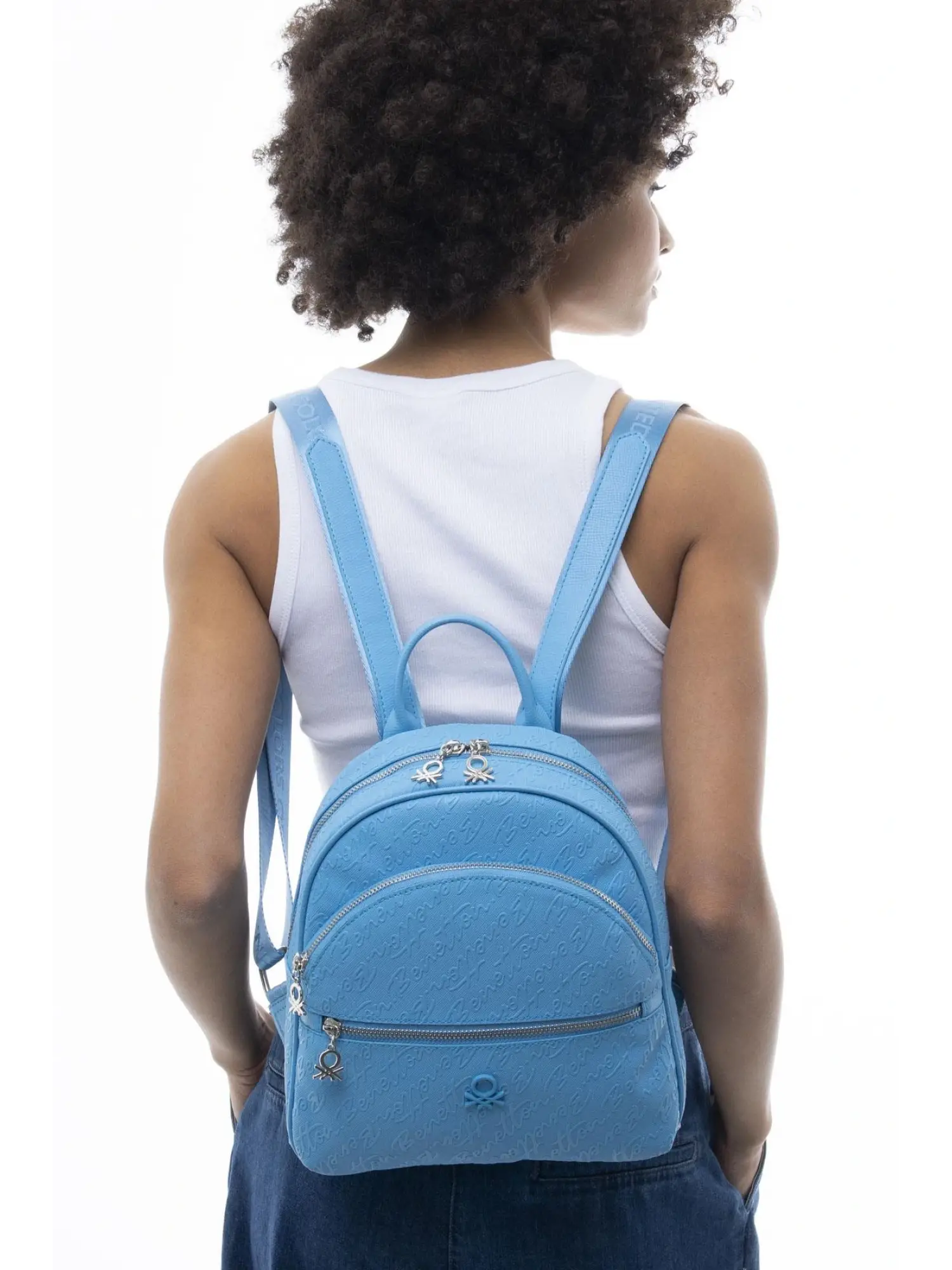 Benetton Monogram Yazılı Sırt Çantası BNT1066