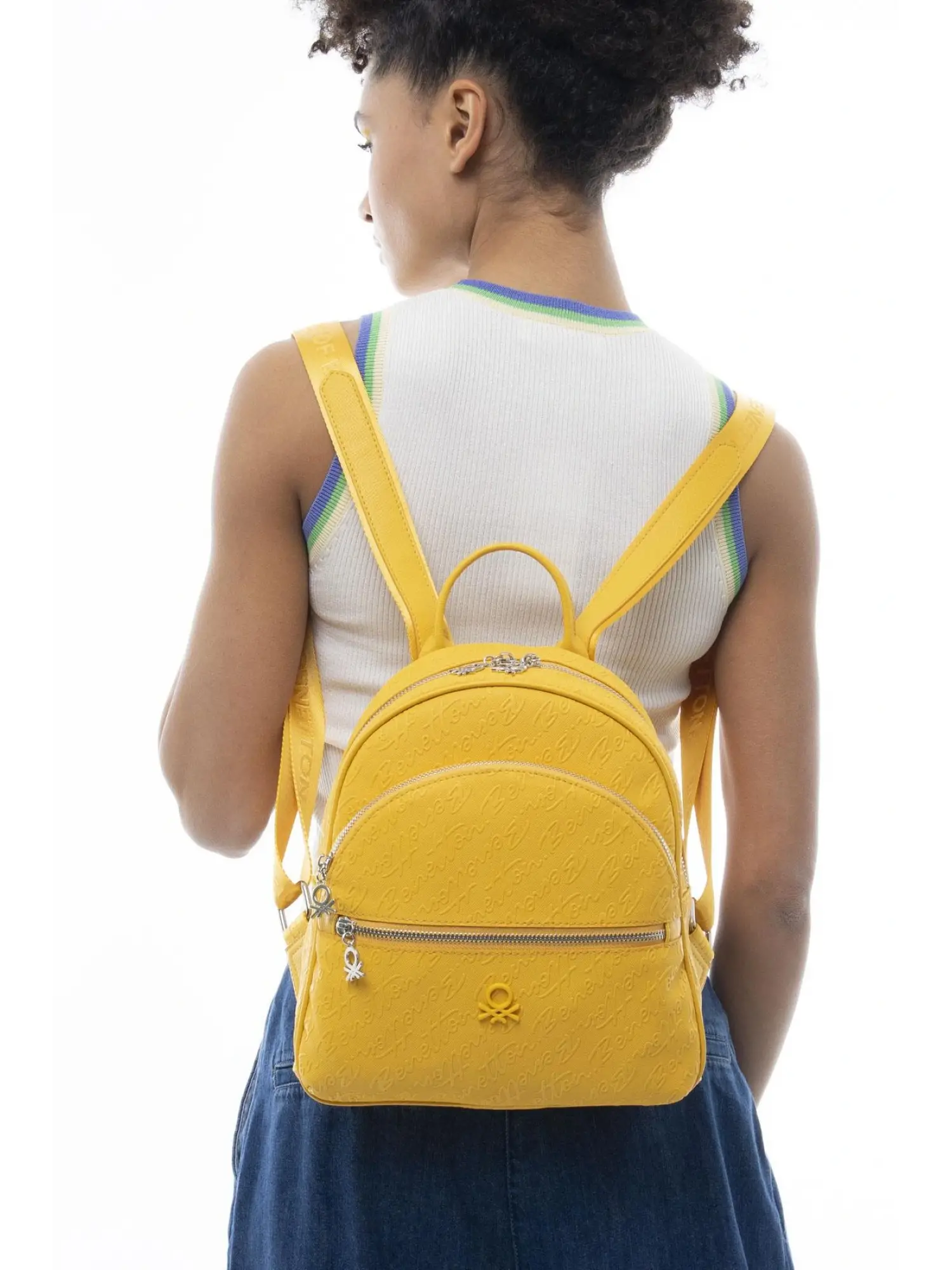 Benetton Monogram Yazılı Sırt Çantası BNT1066