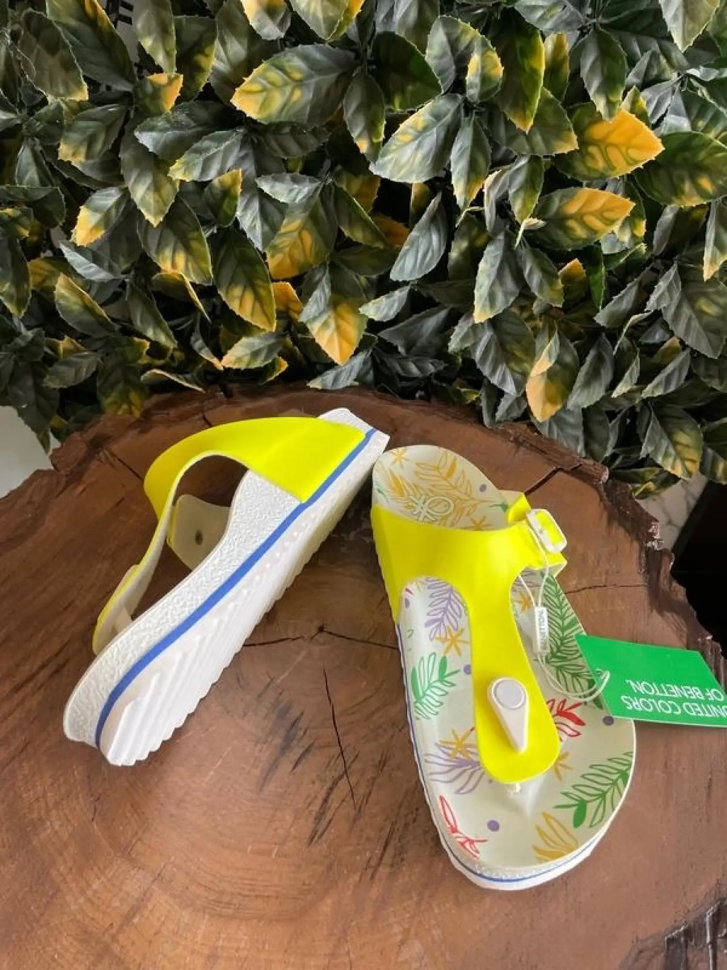 Benetton Parmak Arası Renkli Terlik BN1026