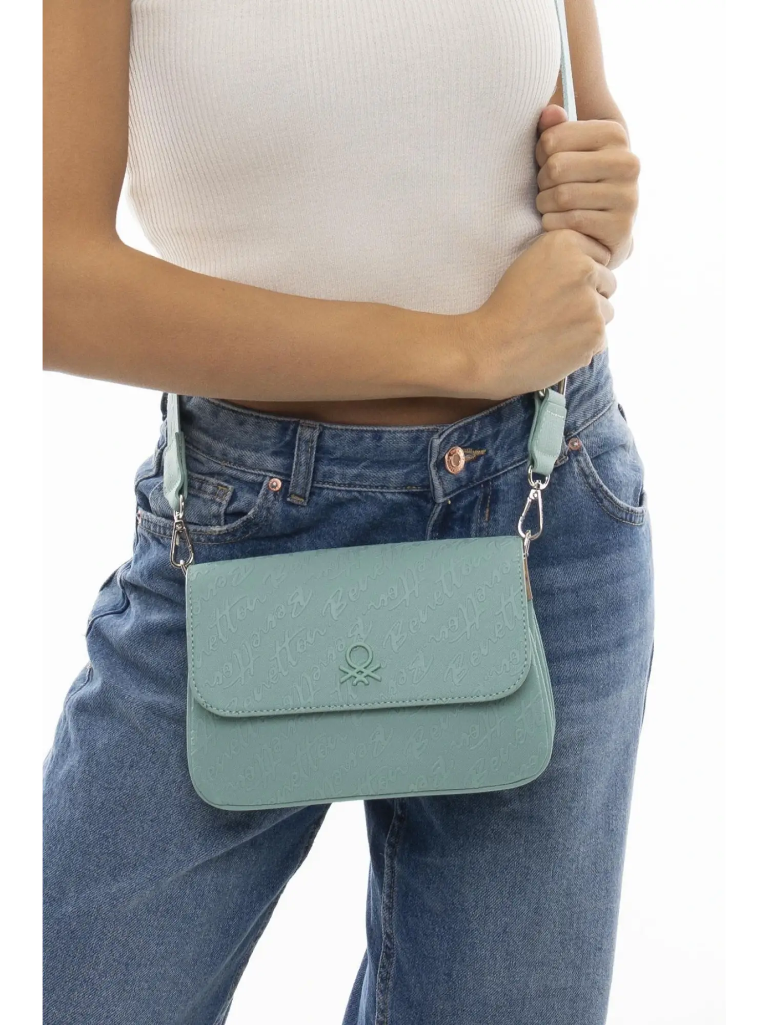 Benetton Üç Bölmeli Çapraz Çanta BNT1070