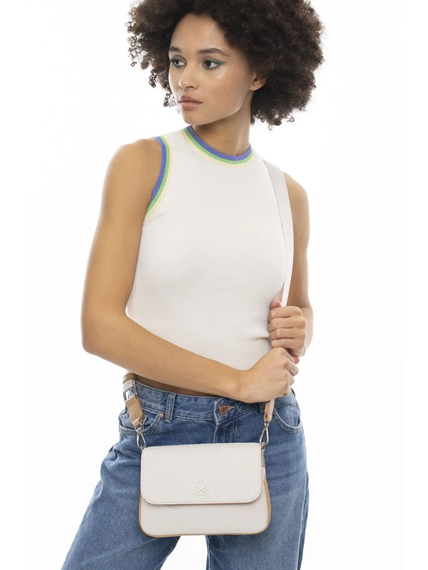 Benetton Üç Bölmeli Çapraz Çanta BNT1070