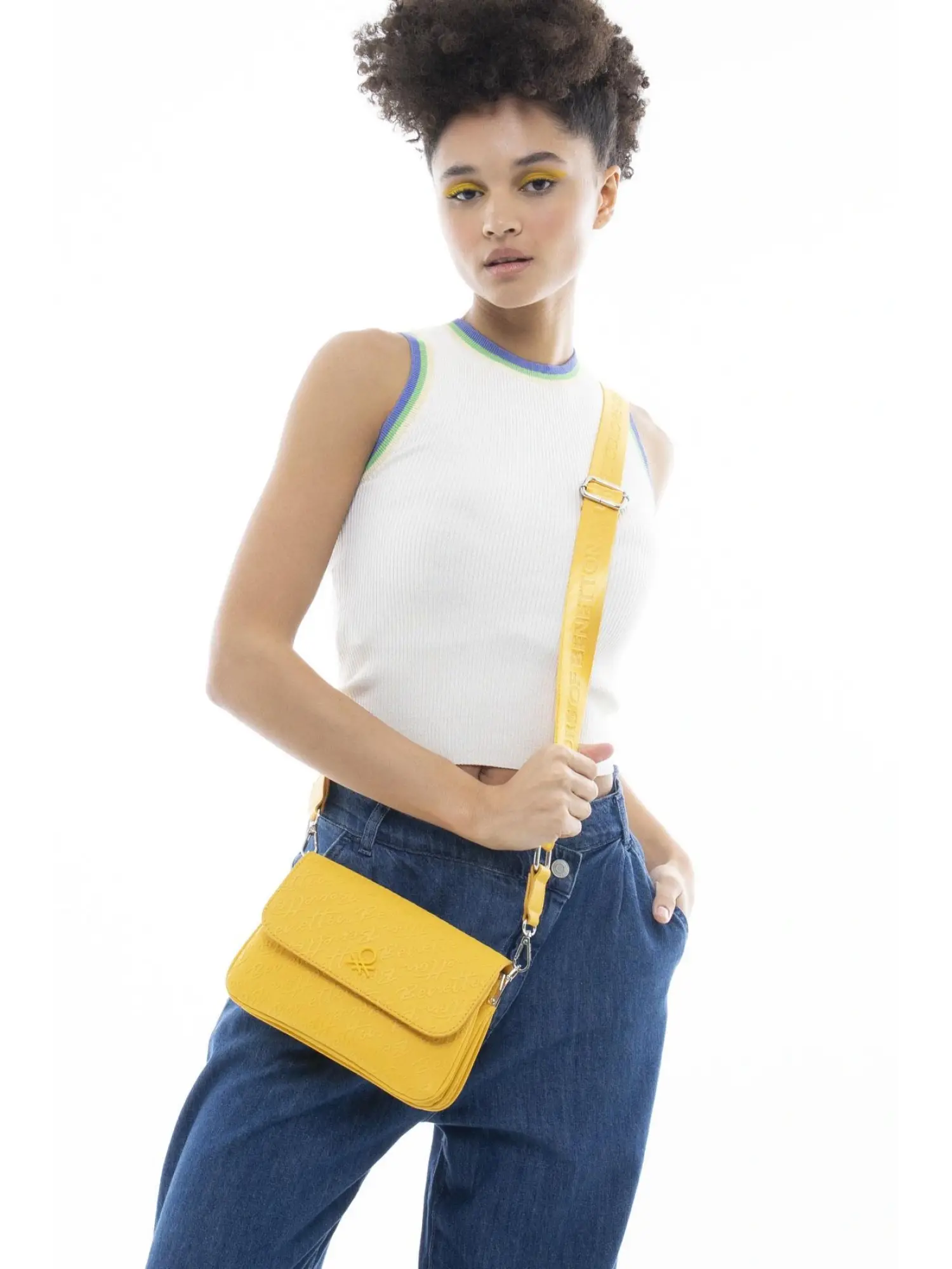 Benetton Üç Bölmeli Çapraz Çanta BNT1070