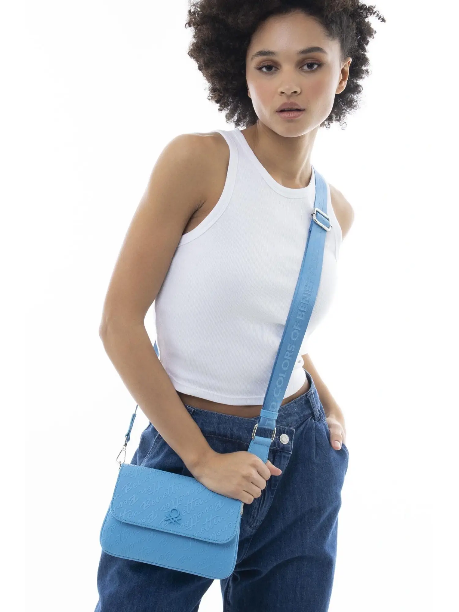 Benetton Üç Bölmeli Çapraz Çanta BNT1070