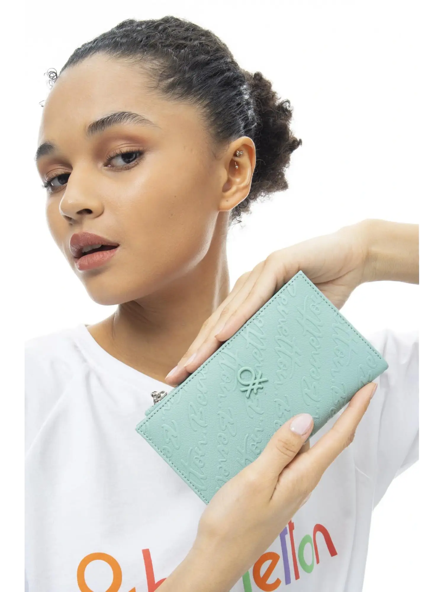 Benetton Yazılı Büyük İnce Cüzdan BNT988